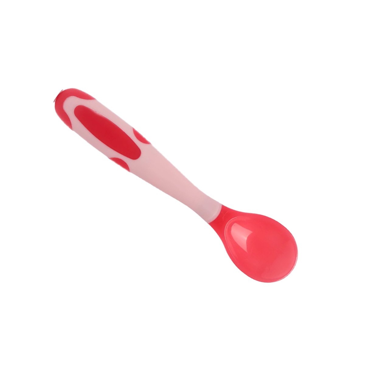 UTENSILIO INFANTIL EN COLOR ROJO ELABORADO EN SILICONA PARA ALIMENTACION Y+PAPEL REGALO - 1