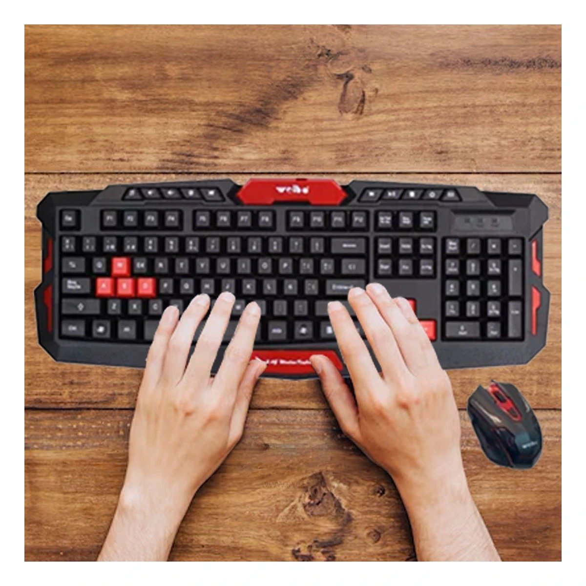 PACK4 PAR DE ABS NEGRO TECLADO Y MOUSE CON TECNOLOGIA DE PUNTA Y NEGRO - 3