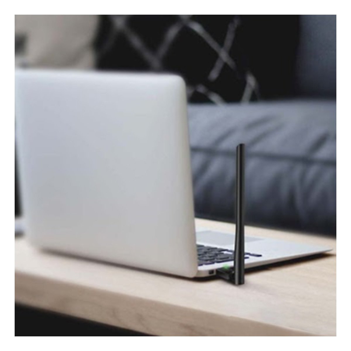 PACK6 CONECTOR WIFI USB LIGERO COMPATIBLE CON PC Y LAPTOP NEGRO Y+REGALO STICKER - 5