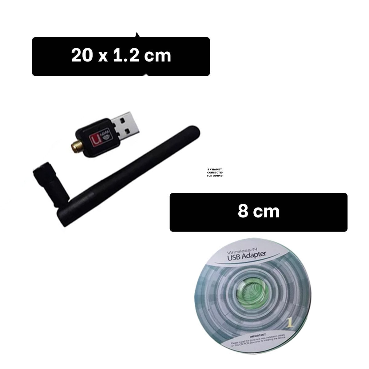 DONGLE USB WIFI MODERNO PARA CONEXION RAPIDA Y COMPATIBLE CON LAPTOP NEGRO Y+LIGAS REGALO - 4