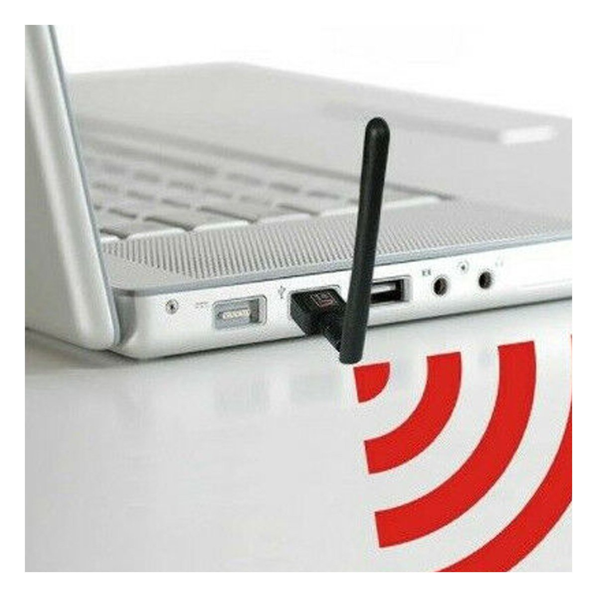 CONECTOR USB WIFI PORTATIL PARA SENAL ESTABLE Y RAPIDA COLOR NEGRO Y+REGALO STICKER - 5