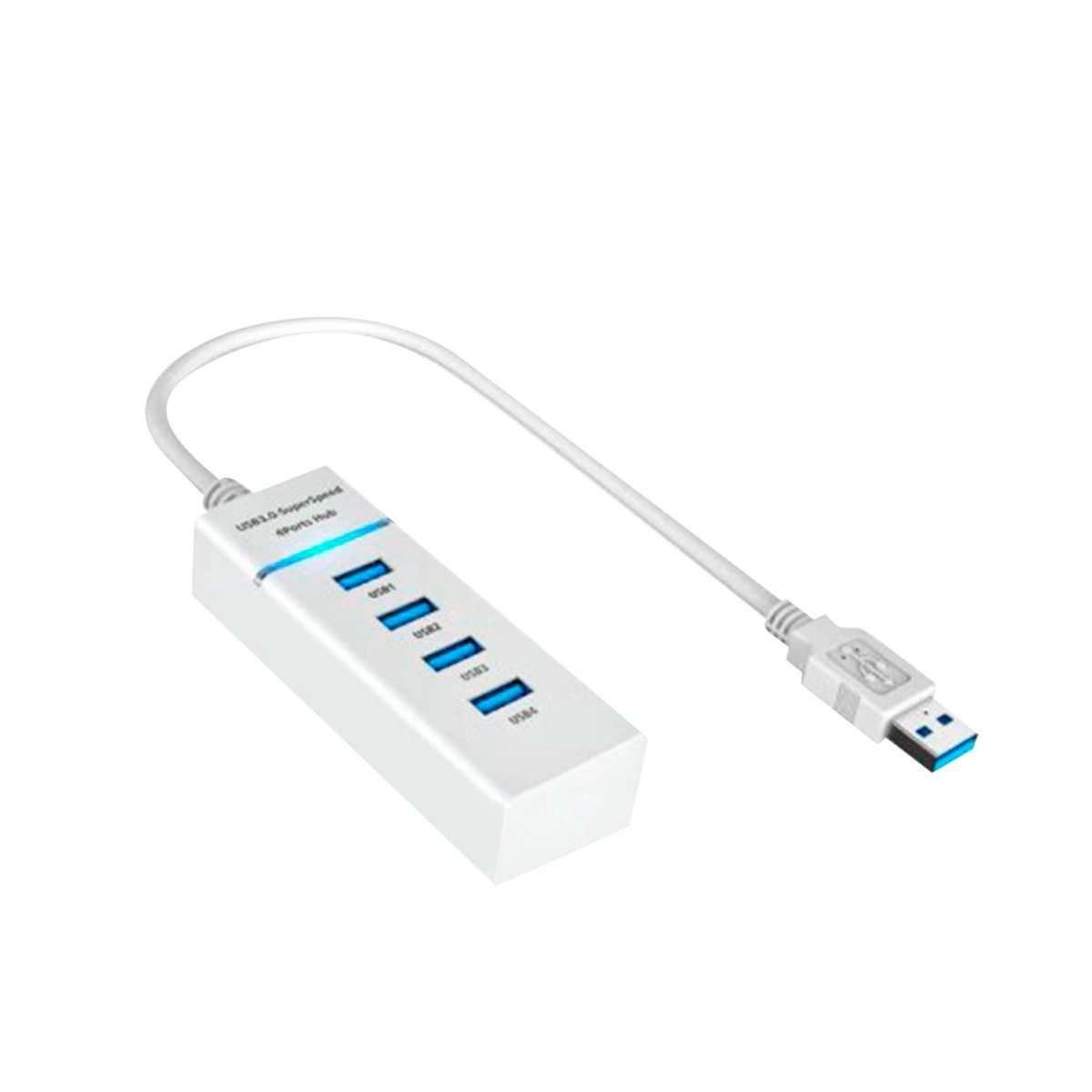 ADAPTADOR 4 ENTRADAS HUB 303 BLANCO PARA OFICINA Y MULTIPLES DISPOSITIVOS Y+REGALO STICKER - 3