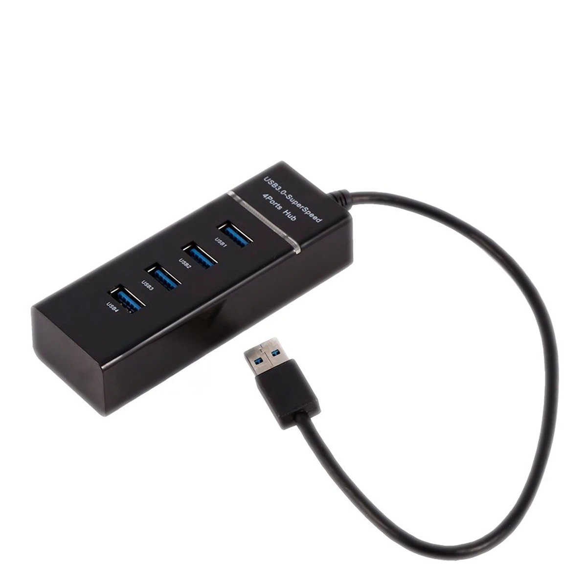 PACK4 CONECTOR HUB 303 NEGRO 4 ENTRADAS COMPATIBLE CON LAPTOP Y ACCESORIOS Y+PAPEL REGALO - 3