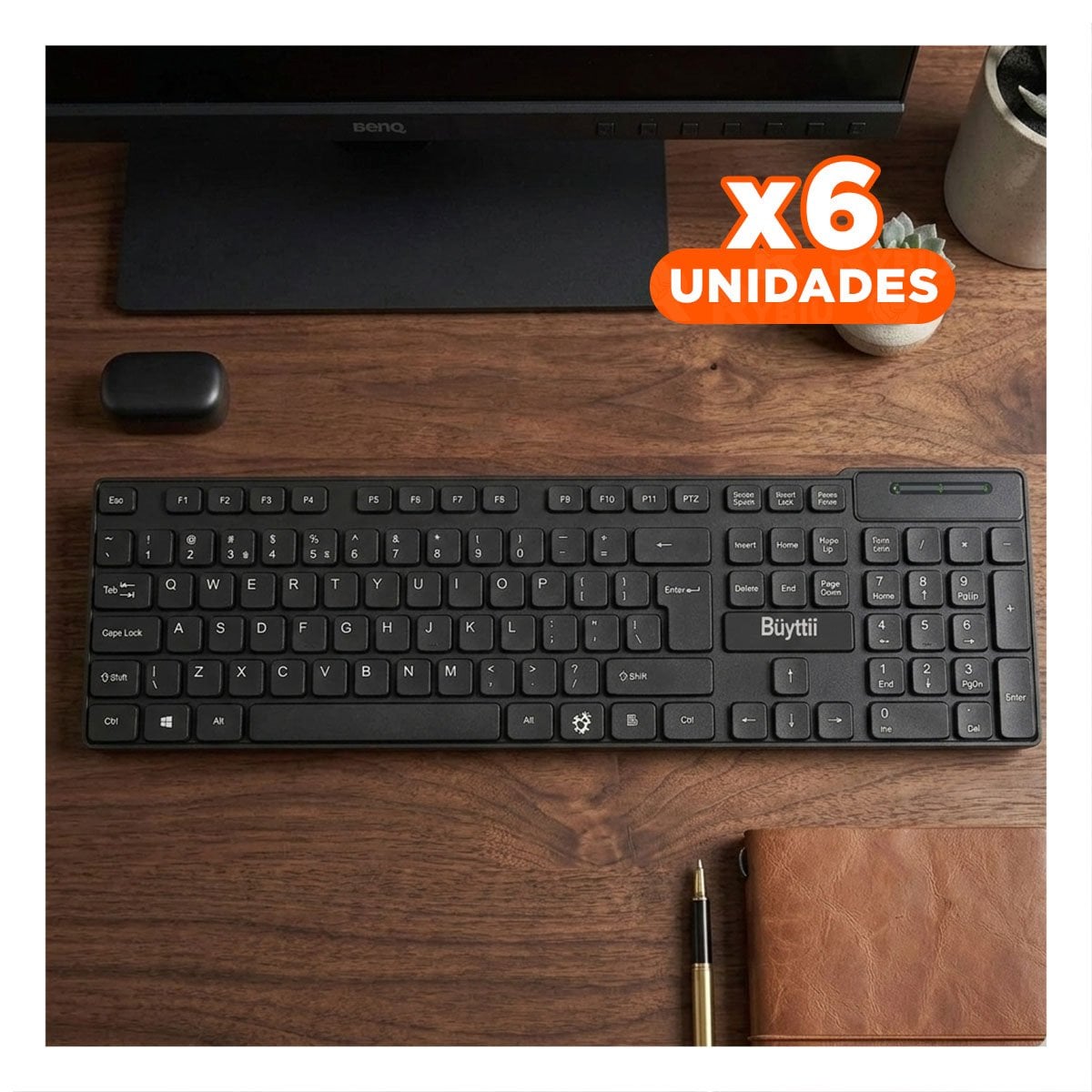 PACK4 CONTROLADOR NEGRO CON DISENO COMPACTO Y CONECTIVIDAD ESTABLE Y+PAPEL REGALO - 1