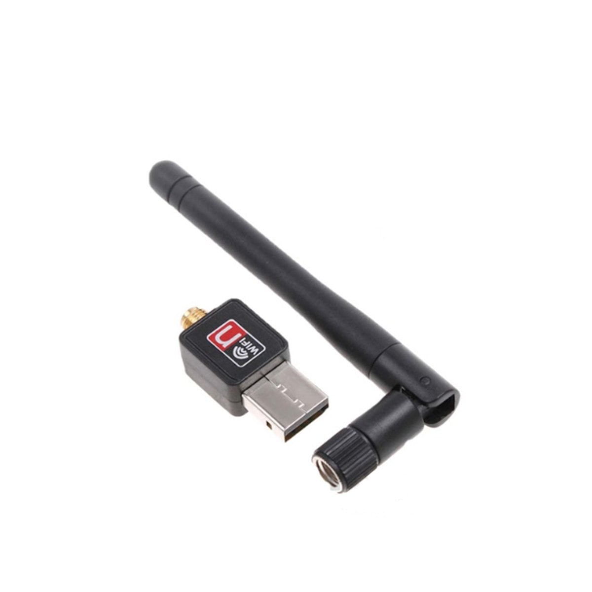 ADAPTADOR WIFI USB MODERNO PARA PC Y COMPUTADORA CON SENAL FUERTE NEGRO Y+PAPEL REGALO - 1