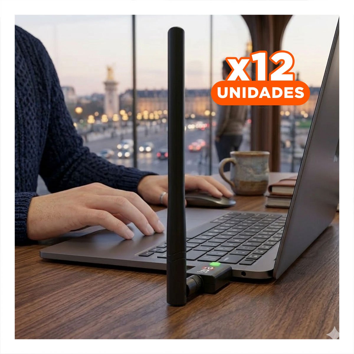 PACK2 DONGLE INALAMBRICO USB PORTATIL PARA SENAL RAPIDA Y CONEXION ESTABLE Y+REGALO STICKER - 1