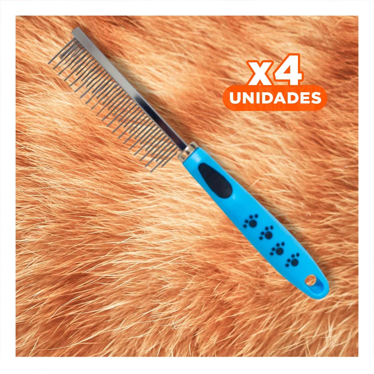 PACK4 LIMPIADOR DE PELO METAL COMODO Y FUNCIONAL 37,7X50X21CM CELESTE - 1