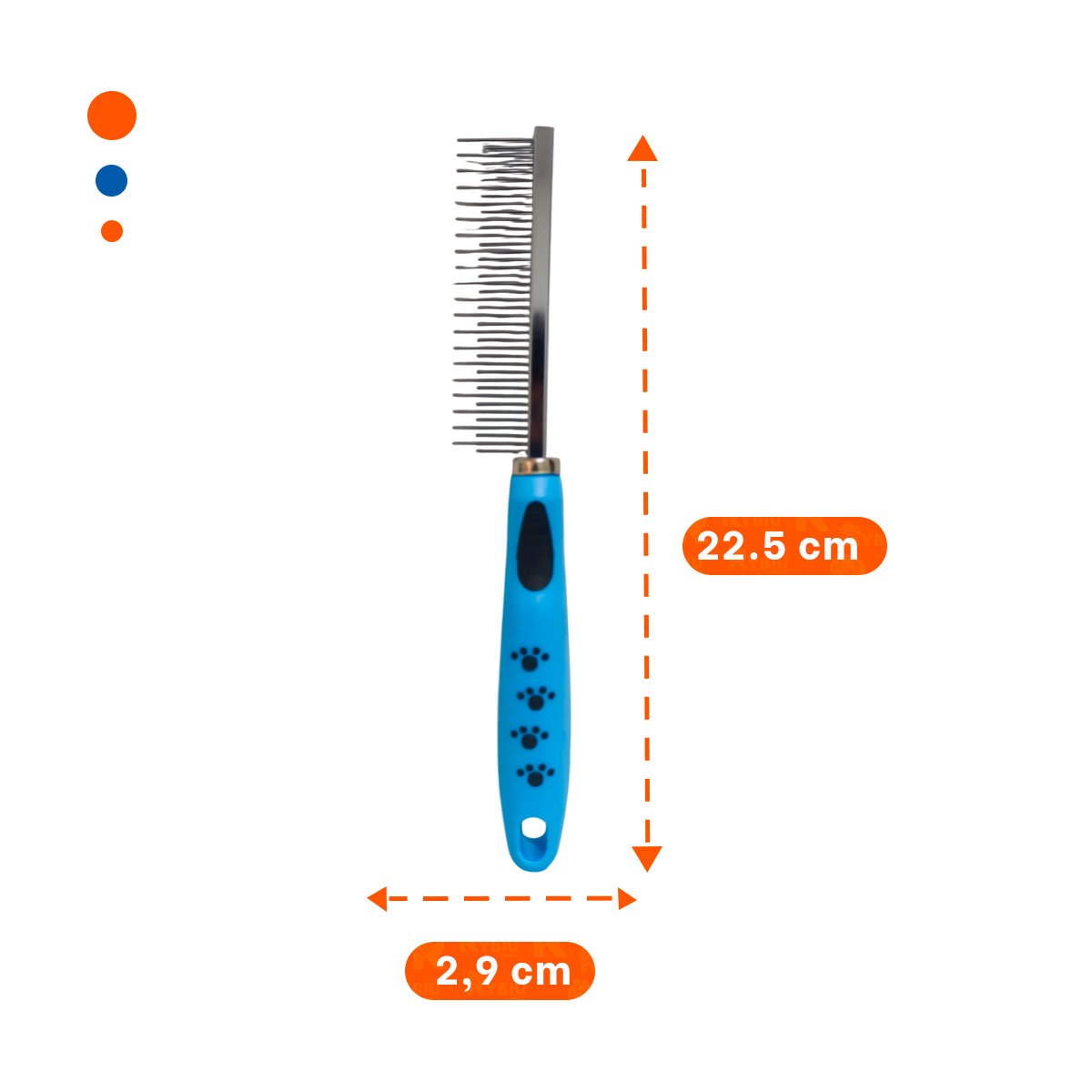 PACK4 LIMPIADOR DE PELO METAL COMODO Y FUNCIONAL 37,7X50X21CM CELESTE - 4