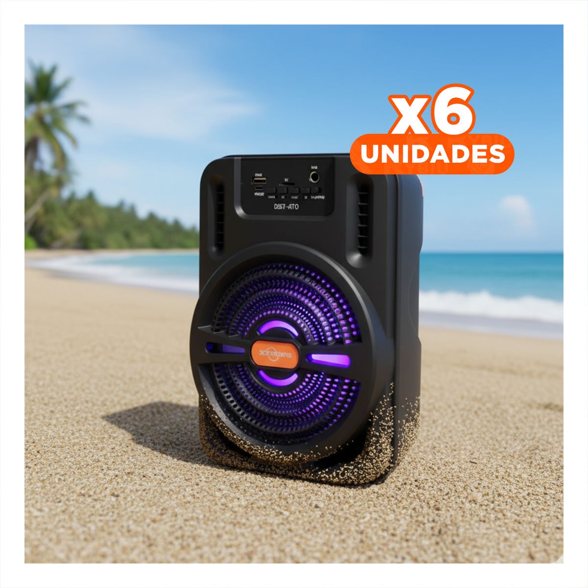 PACK4 PARLANTE MULTIMEDIA COLOR NEGRO CON SONIDO POTENTE Y CONTROL PARA FIESTA - 1