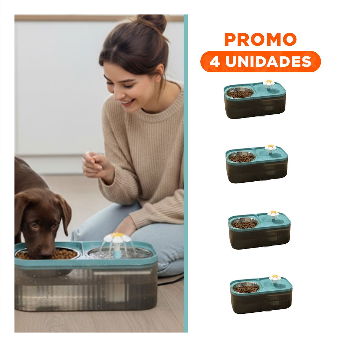 PACK4 ESTACION DE ALIMENTACION CELESTE PARA LA COMODIDAD DE SUS PADRES Y+REGALO STICKER - 1