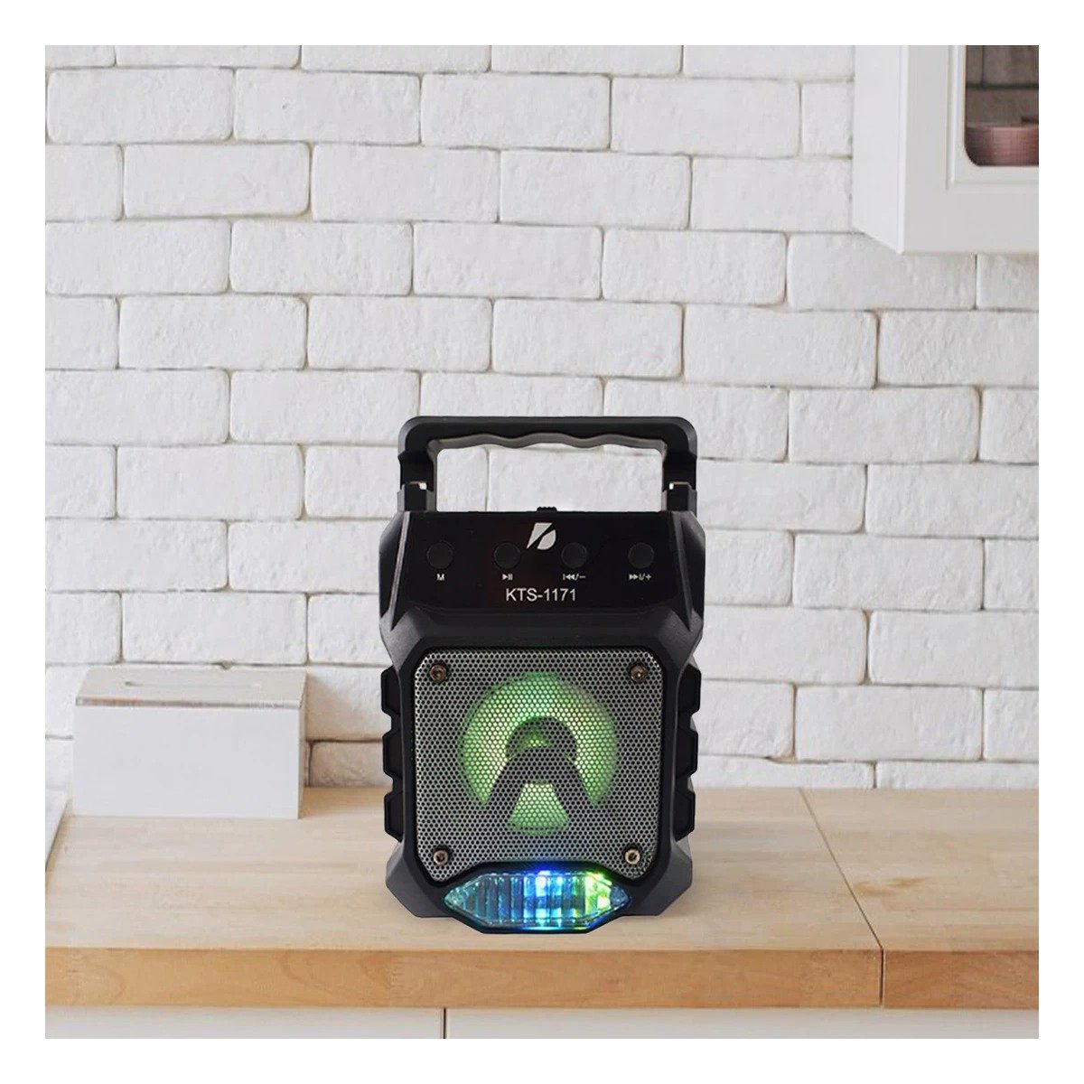 PACK6 ALTAVOZ NEGRO CON BASE Y PARLANTE PEQUENO INALAMBRICO BLUETOOTH Y+PAPEL REGALO - 5