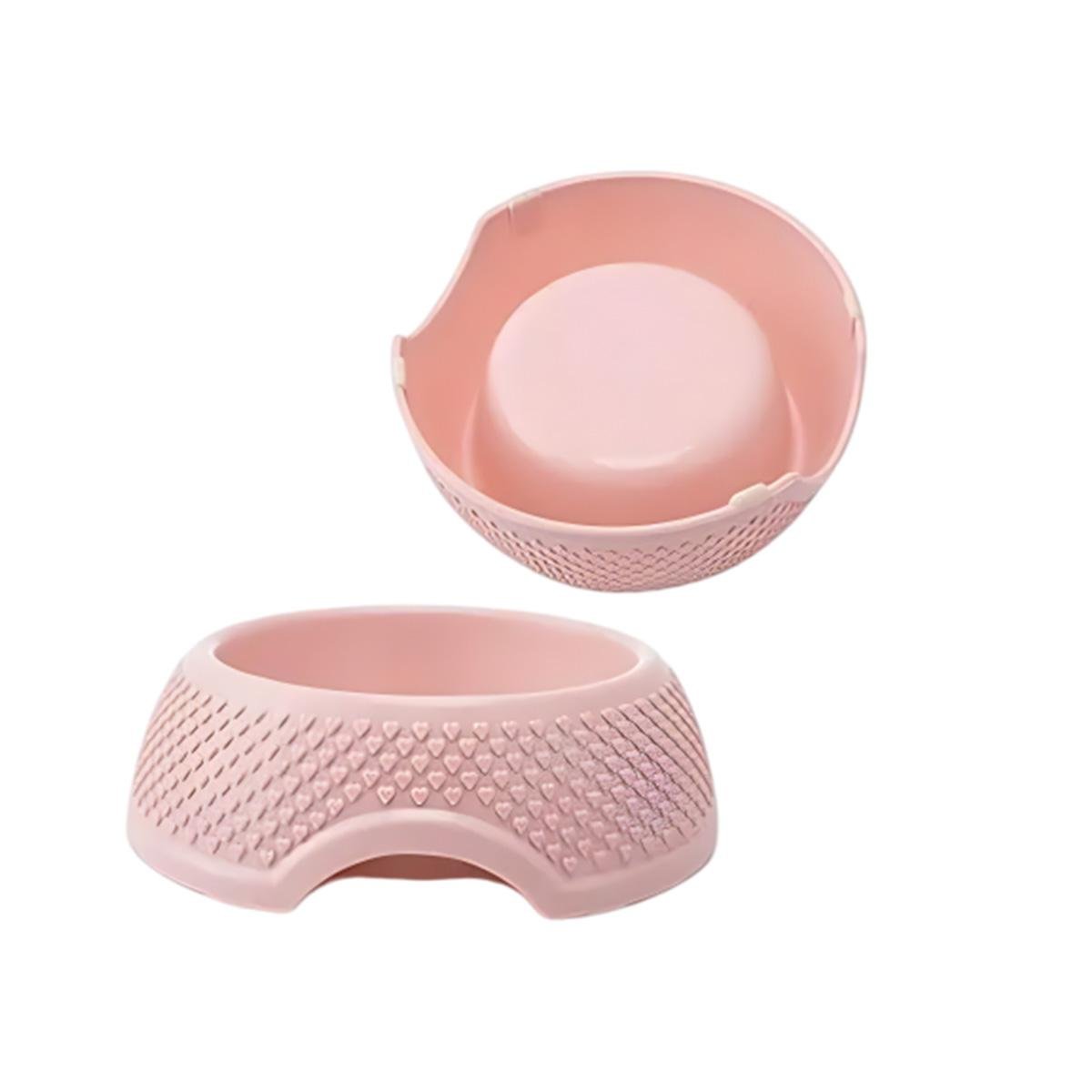 PACK4 PLATO ROSADO PASTEL DESMONTABLE DE ACERO CON CORAZONES EN RELIEVE COMODO Y+PAPEL REGALO - 3