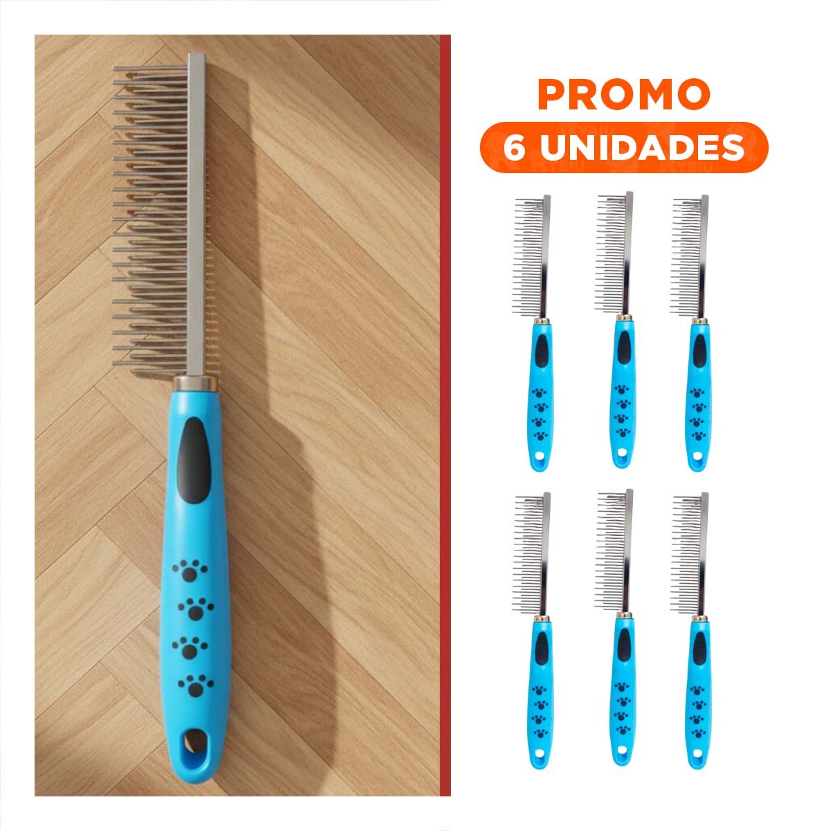PACK6 INSTRUMENTO DE METAL SEGURO Y RESISTENTE 37,7X50X21CM CELESTE - 1