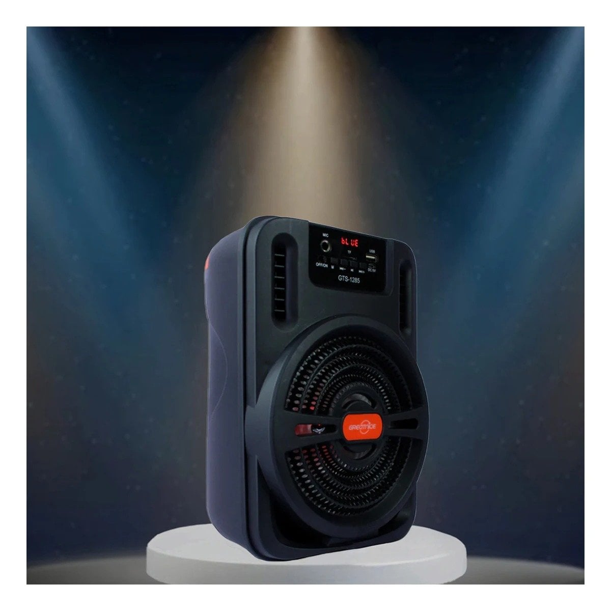PACK4 BOCINA PORTATIL COLOR NEGRO CON AUDIO ESTEREO Y BATERIA PARA SALA Y+REGALO STICKER - 5