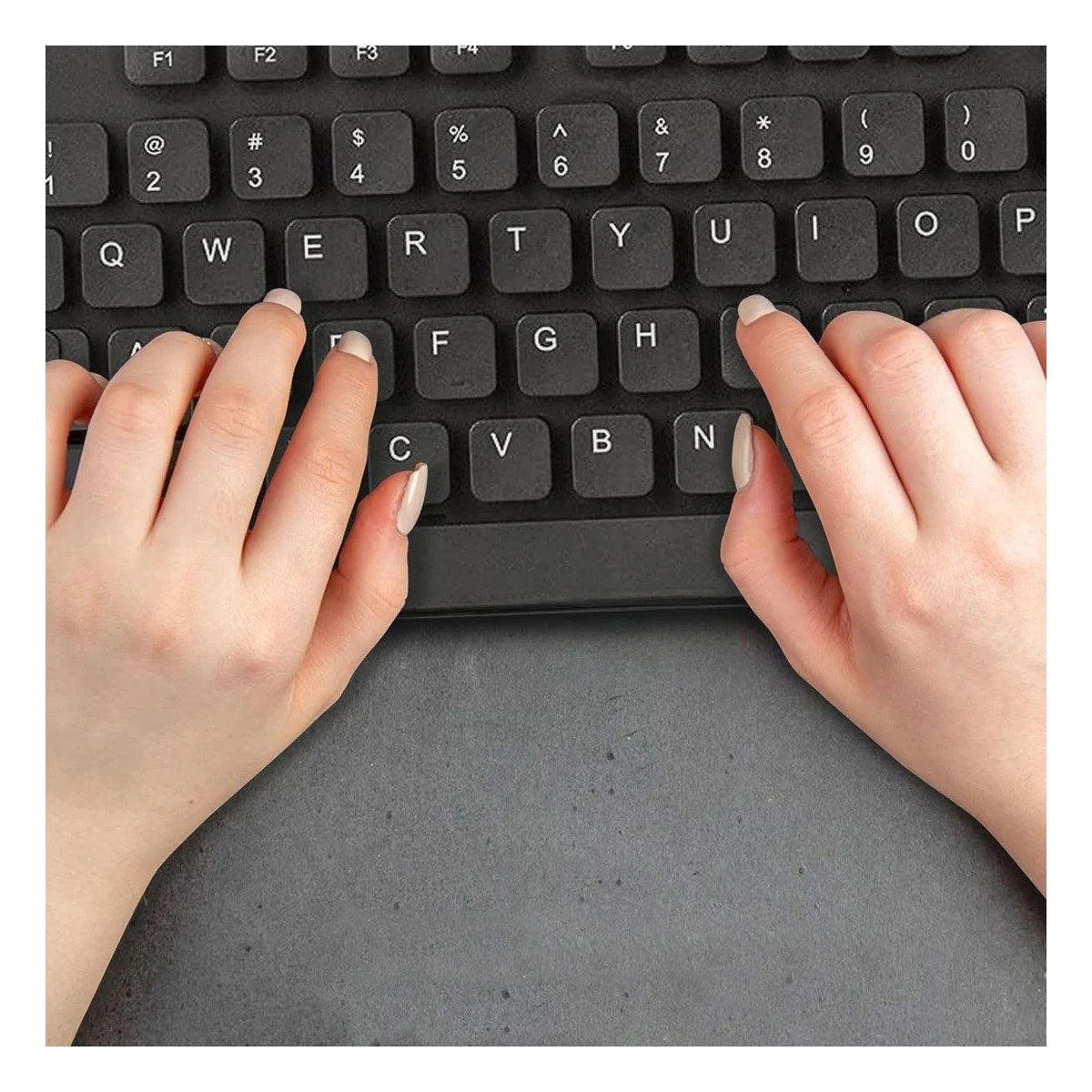 PACK4 TECLADO COLOR NEGRO CON FUNCIONES MULTIPLES Y TECLAS SILENCIOSAS - 3