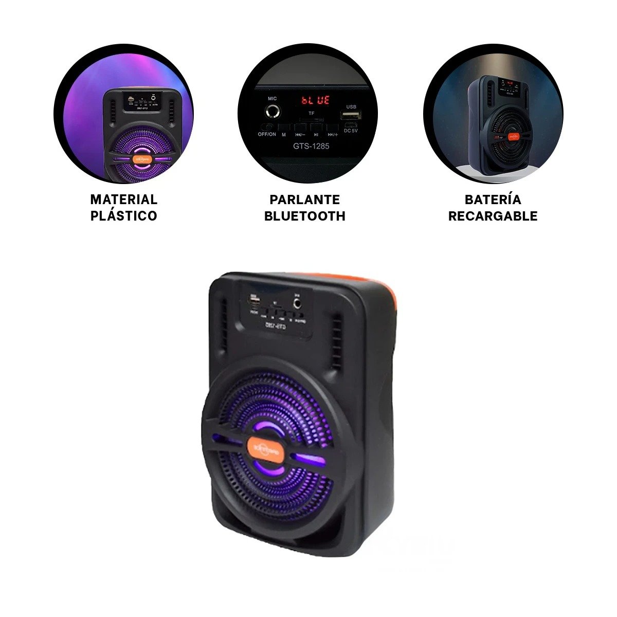PACK2 EQUIPO PORTATIL NEGRO CON AUDIO ESTEREO Y BATERIA LARGA PARA HOGAR Y+REGALO STICKER - 4