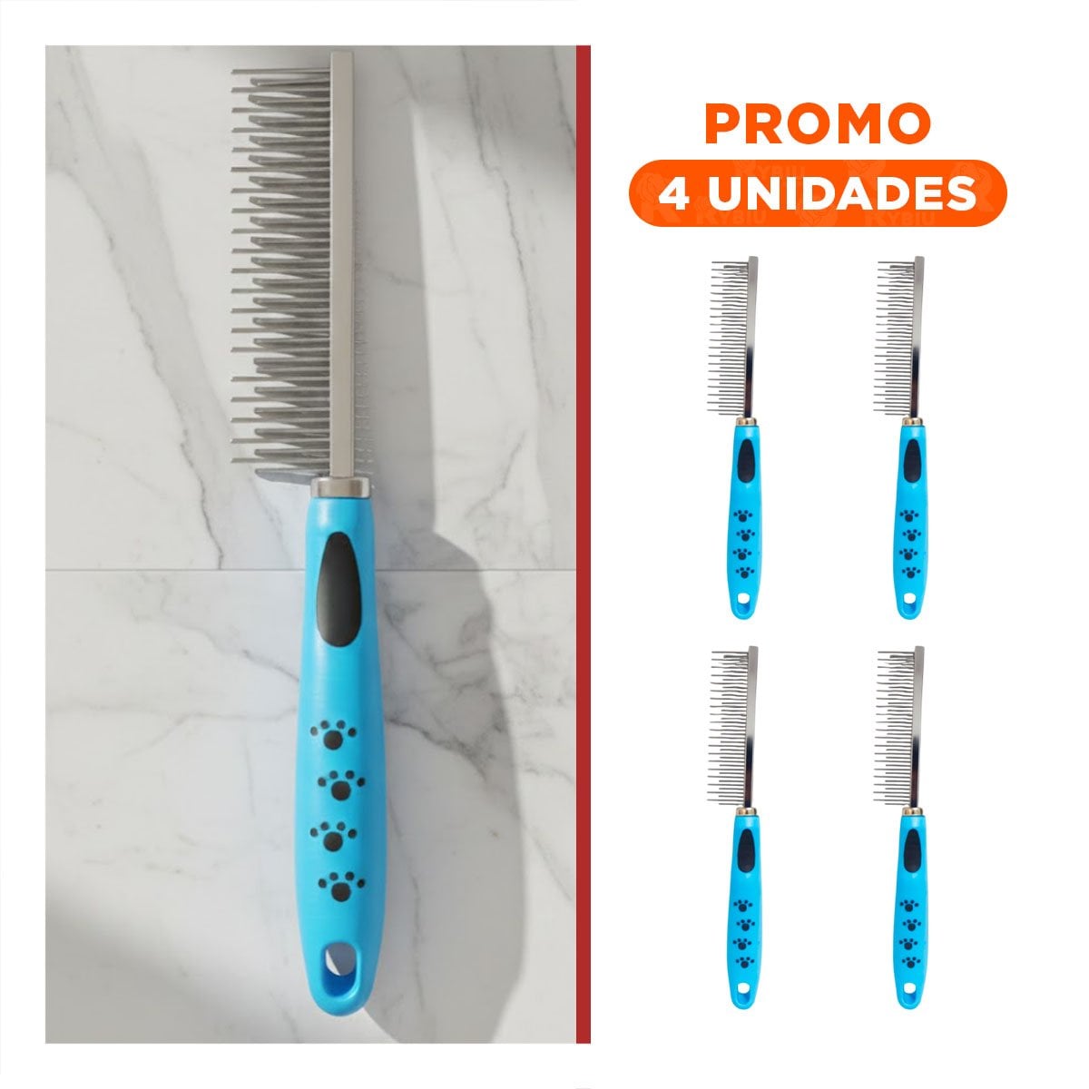 PACK4 INSTRUMENTO DE METAL COMODO Y FUNCIONAL 37,7X50X21CM CELESTE Y+REGALO STICKER - 1