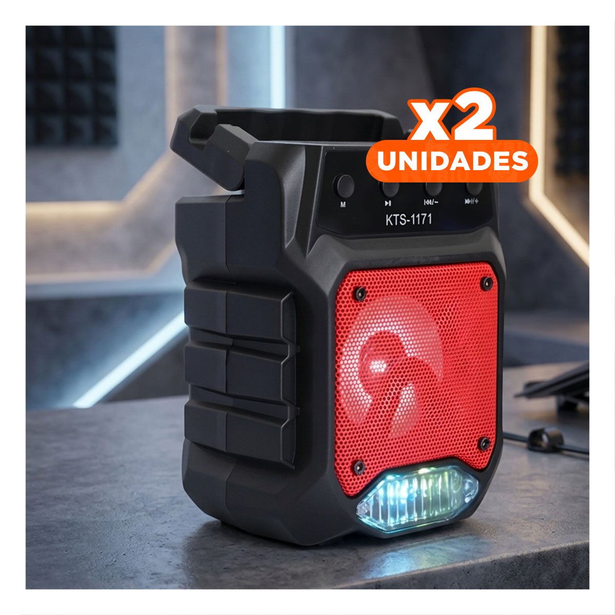 PACK2 BOCINA NEGRO CON SONIDO CLARO Y PARLANTE PEQUENO INALAMBRICO BLUETOOTH Y+PAPEL REGALO - 1