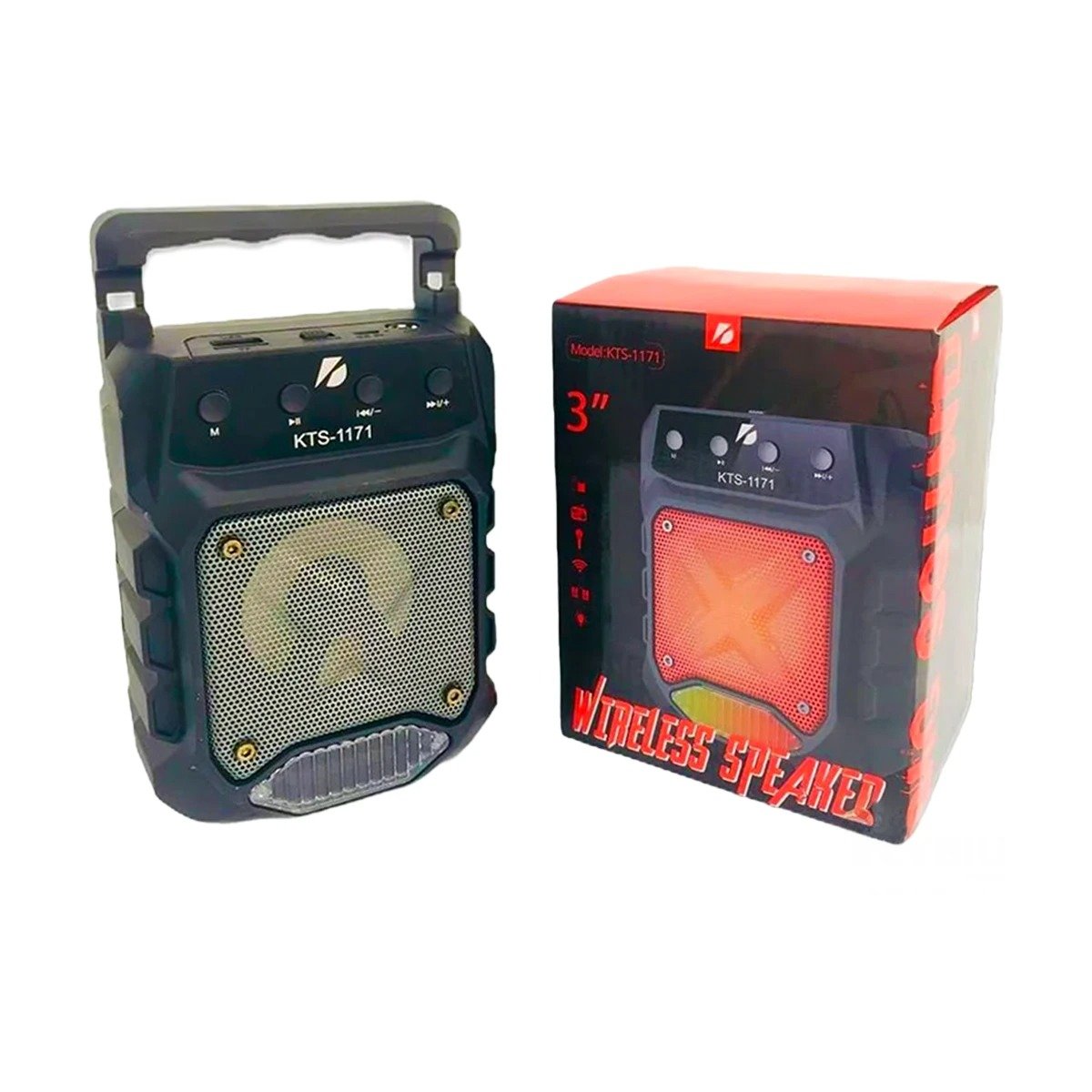 PACK2 DISPOSITIVO NEGRO PORTATIL Y PARLANTE PEQUENO INALAMBRICO BLUETOOTH Y+REGALO STICKER - 4