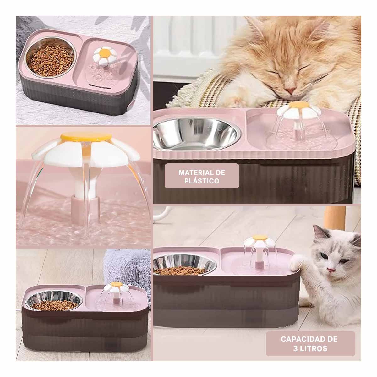 PACK2 FUENTE DOBLE RECTANGULAR PET ROSADO DE APLICACION MUY UTIL Y+PAPEL REGALO - 3