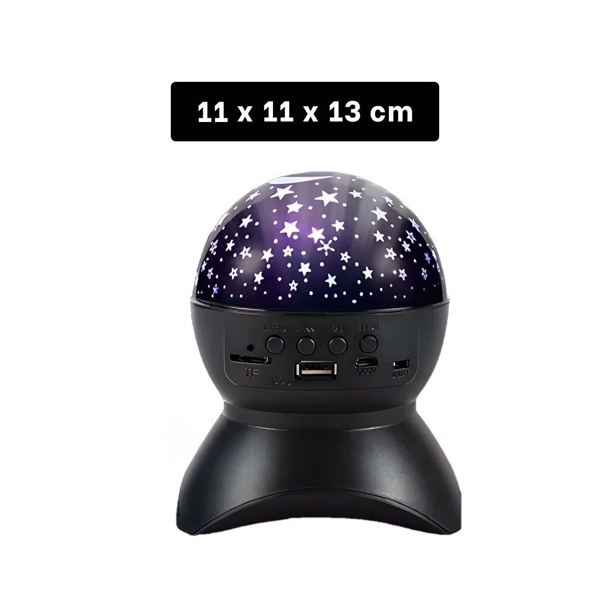 PACK4 BOCINA CON DECORACION ELEGANTE Y LAMPARA NEGRO PARA DORMITORIO Y+REGALO STICKER - 4