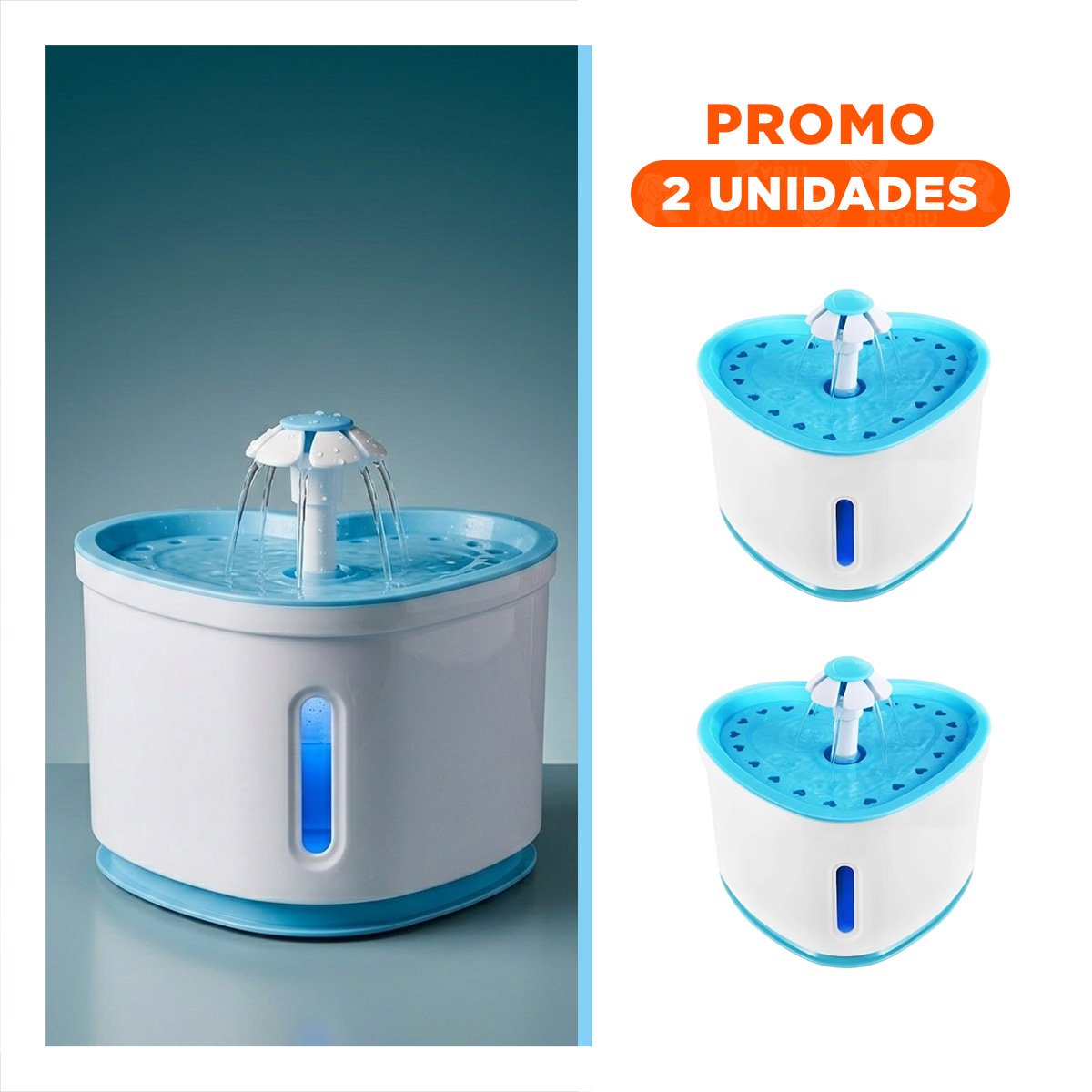PACK2 MANANTIAL DE AMOR PET CON UN TONO CELESTE DE GRAN BRILLO - 1
