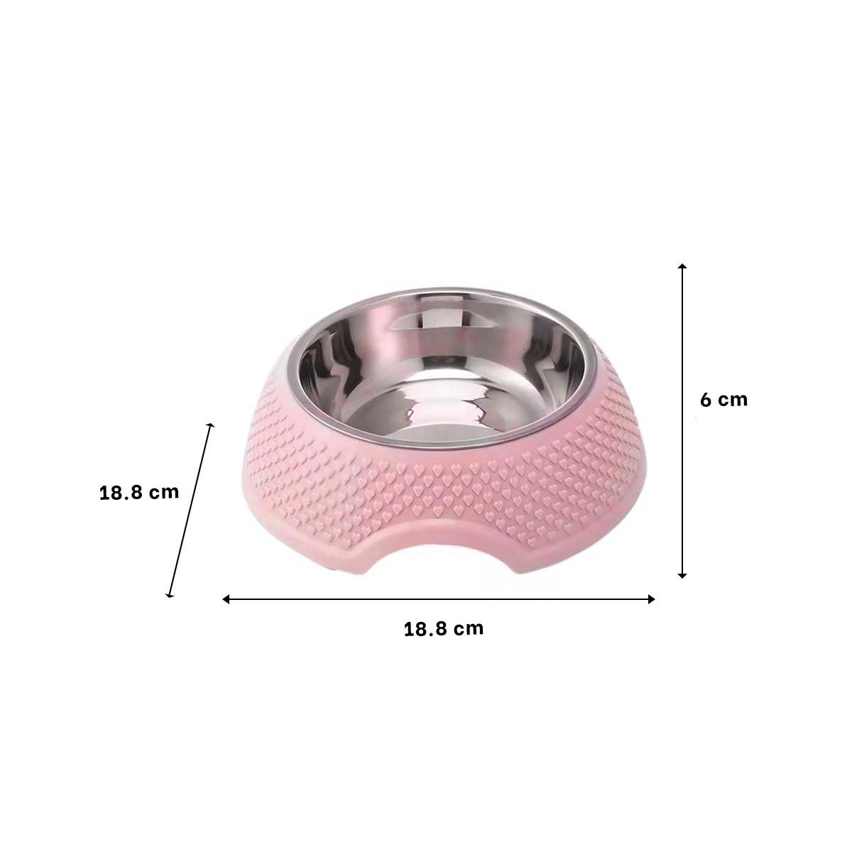 PACK2 BANDEJA DESMONTABLE ROSADO PASTEL DE ACERO CON CORAZONES EN RELIEVE INTEGRADA - 4