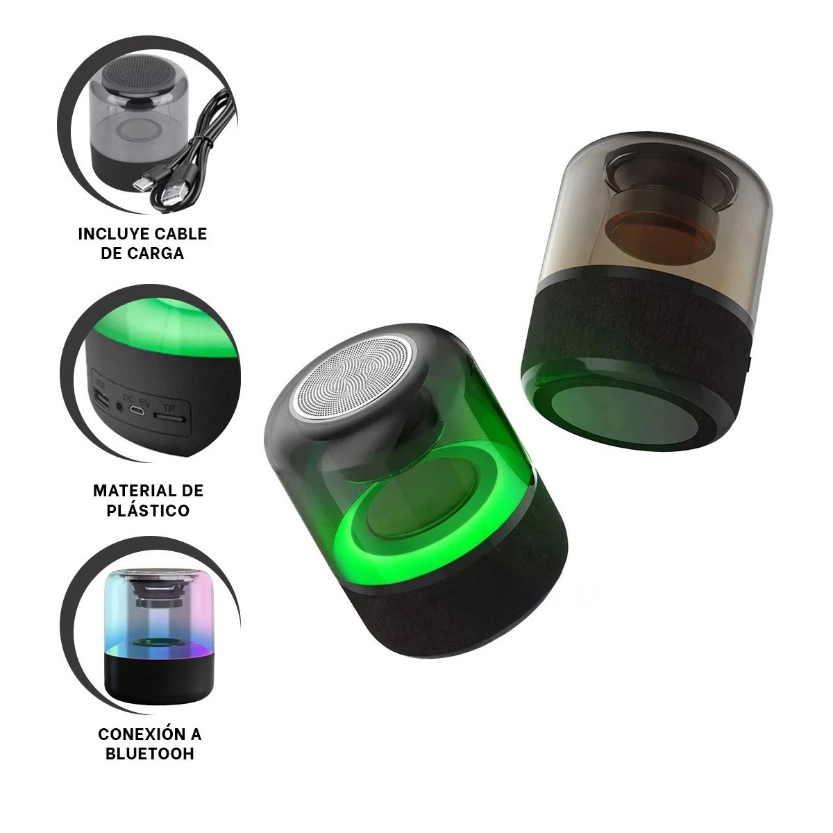 PACK2 DISPOSITIVO WIRELESS PORTATIL CON REPRODUCCION INALAMBRICA Y+REGALO STICKER - 1
