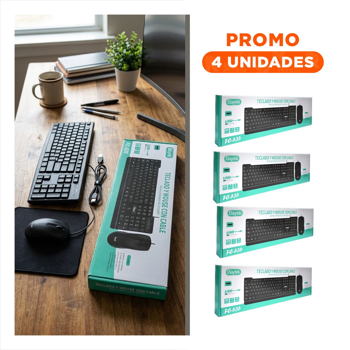 PACK2 CONTROLADOR COLOR NEGRO CON TECLAS DURADERAS Y ALTA PRECISION - 1