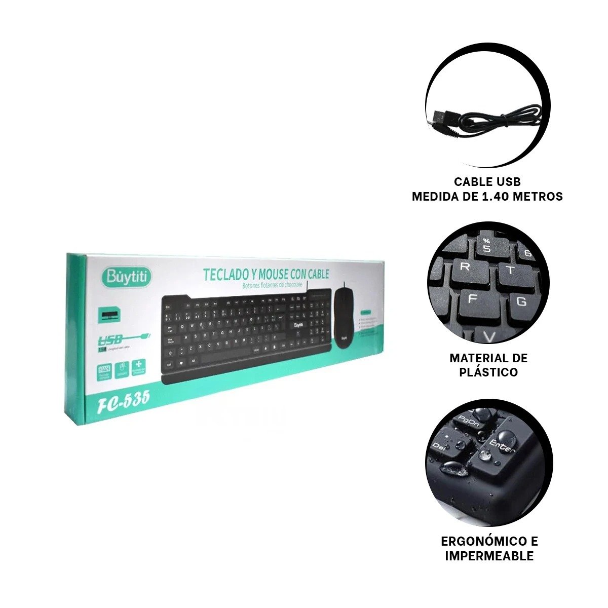 PACK2 CONTROLADOR COLOR NEGRO CON TECLAS DURADERAS Y ALTA PRECISION - 2