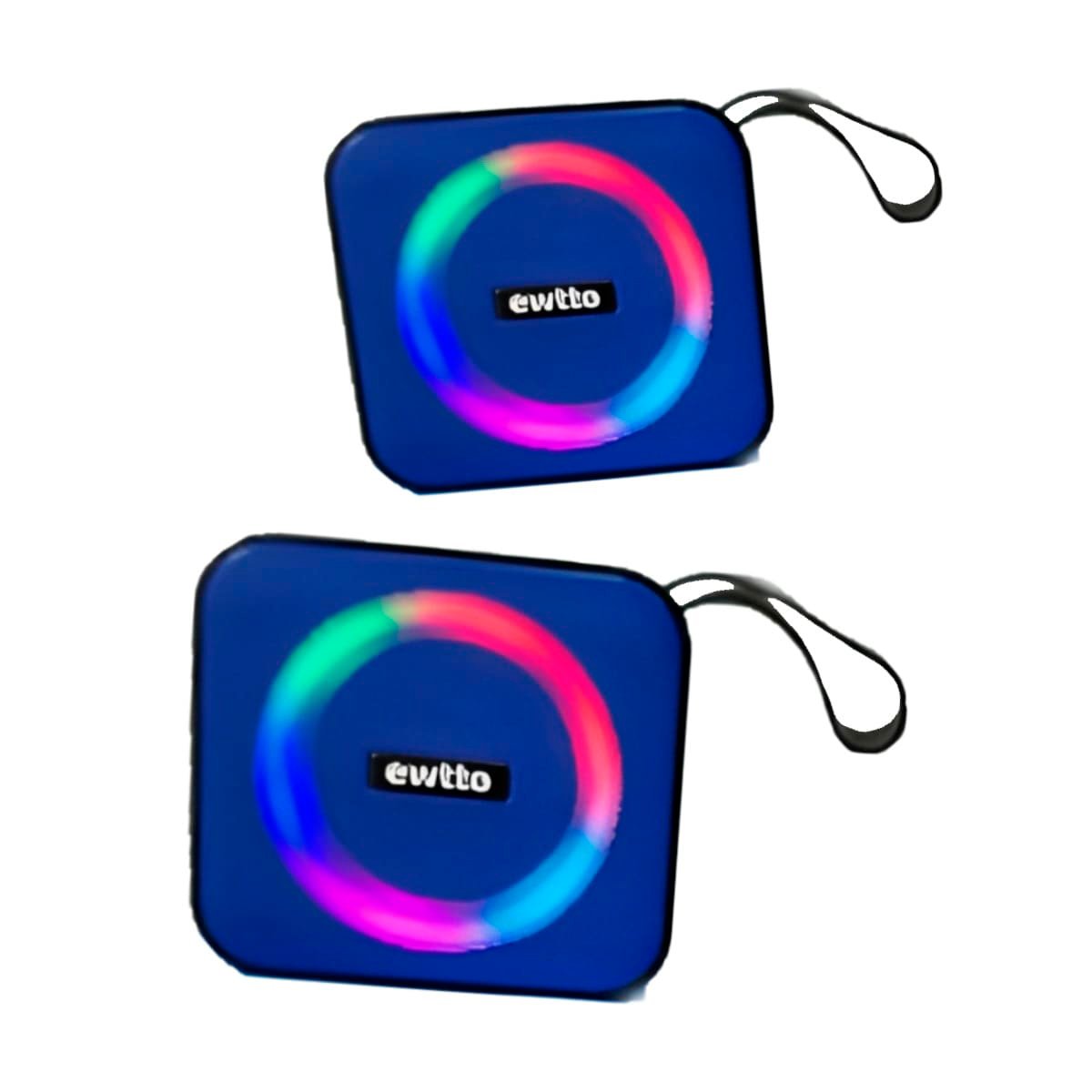 BOCINA DE PLASTICO AZUL CON GRAN POTENCIA PARA DISFRUTAR EN LA HABITACION Y+LIGAS REGALO - 3