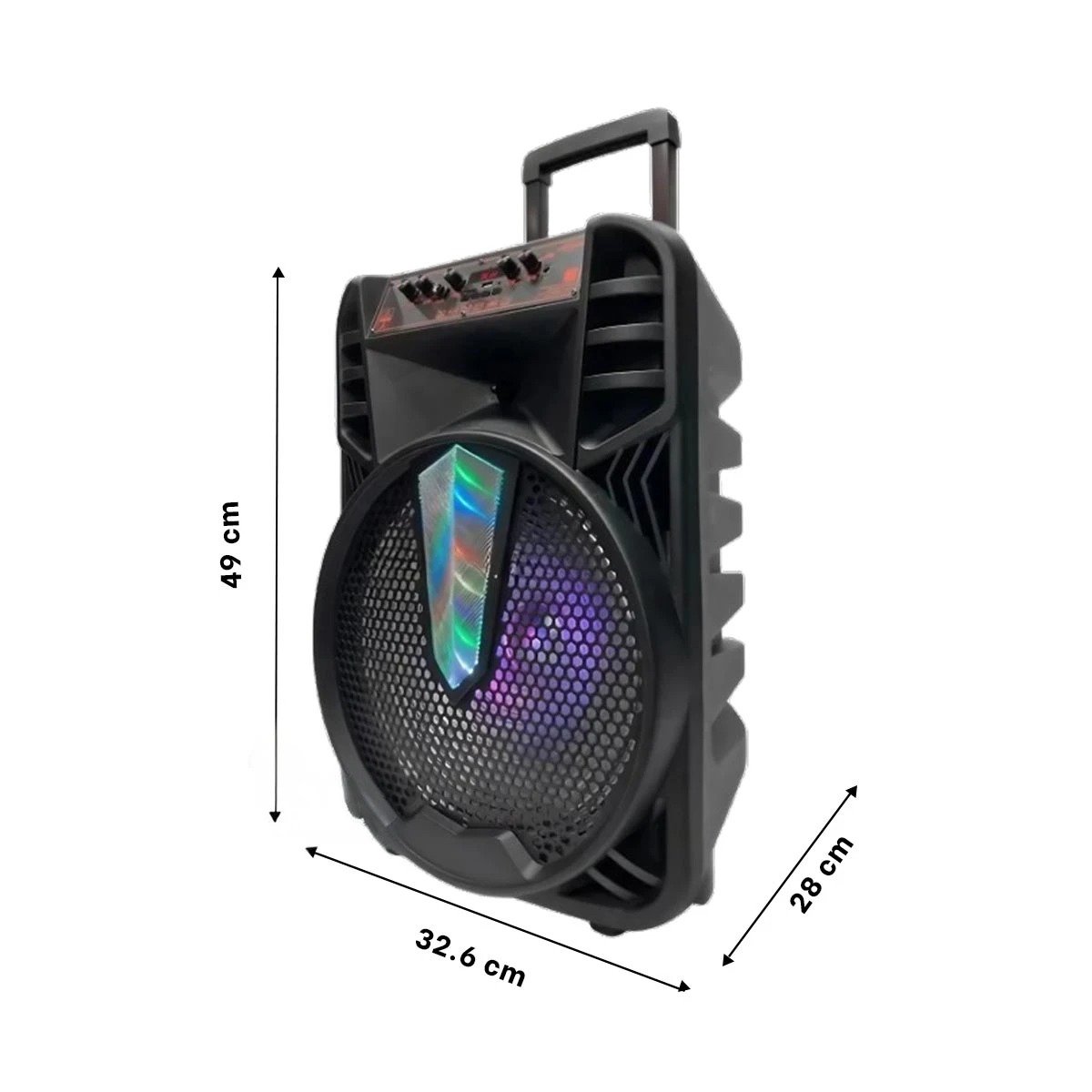 PACK2 ALTAVOZ INALAMBRICO CON MICROFONO DE 15 PULGADAS Y GRAN ALCANCE DE AUDIO Y+REGALO STICKER - 4