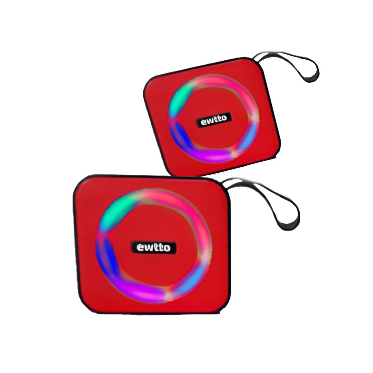 PACK4 REPRODUCTOR PRACTICO DE PLASTICO PARA PICNIC ROJO CON AUDIO DE CLARIDAD Y+PAPEL REGALO - 3