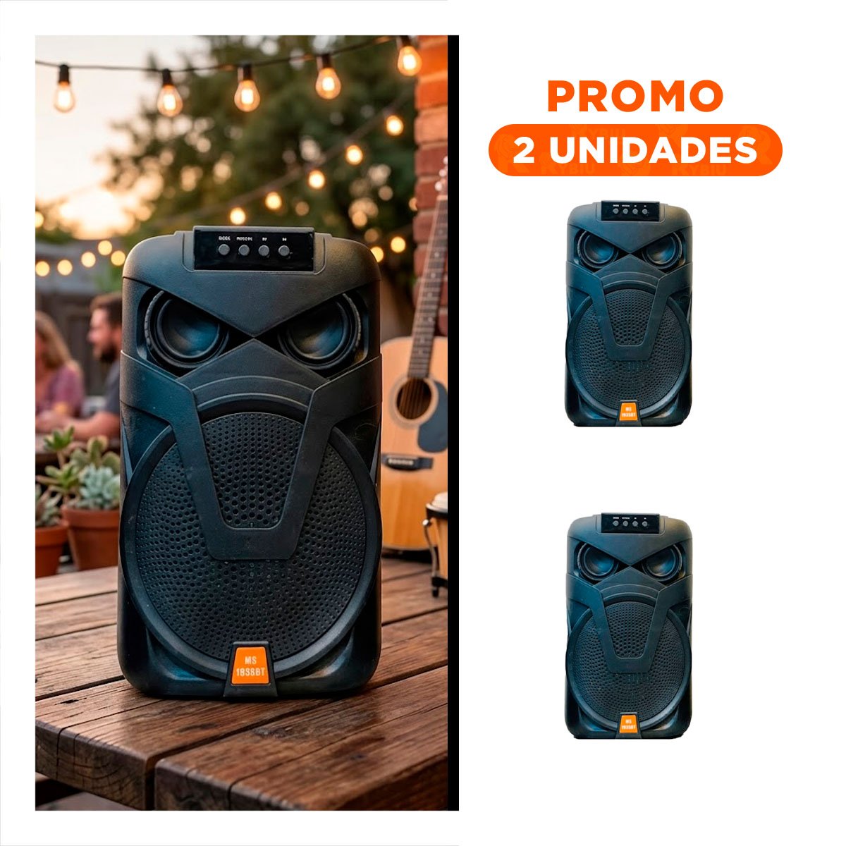 PACK2 REPRODUCTOR DE MUSICA DE PLASTICO CON BOTONES TACTILES PARA CONTROL DE PISTA - 1