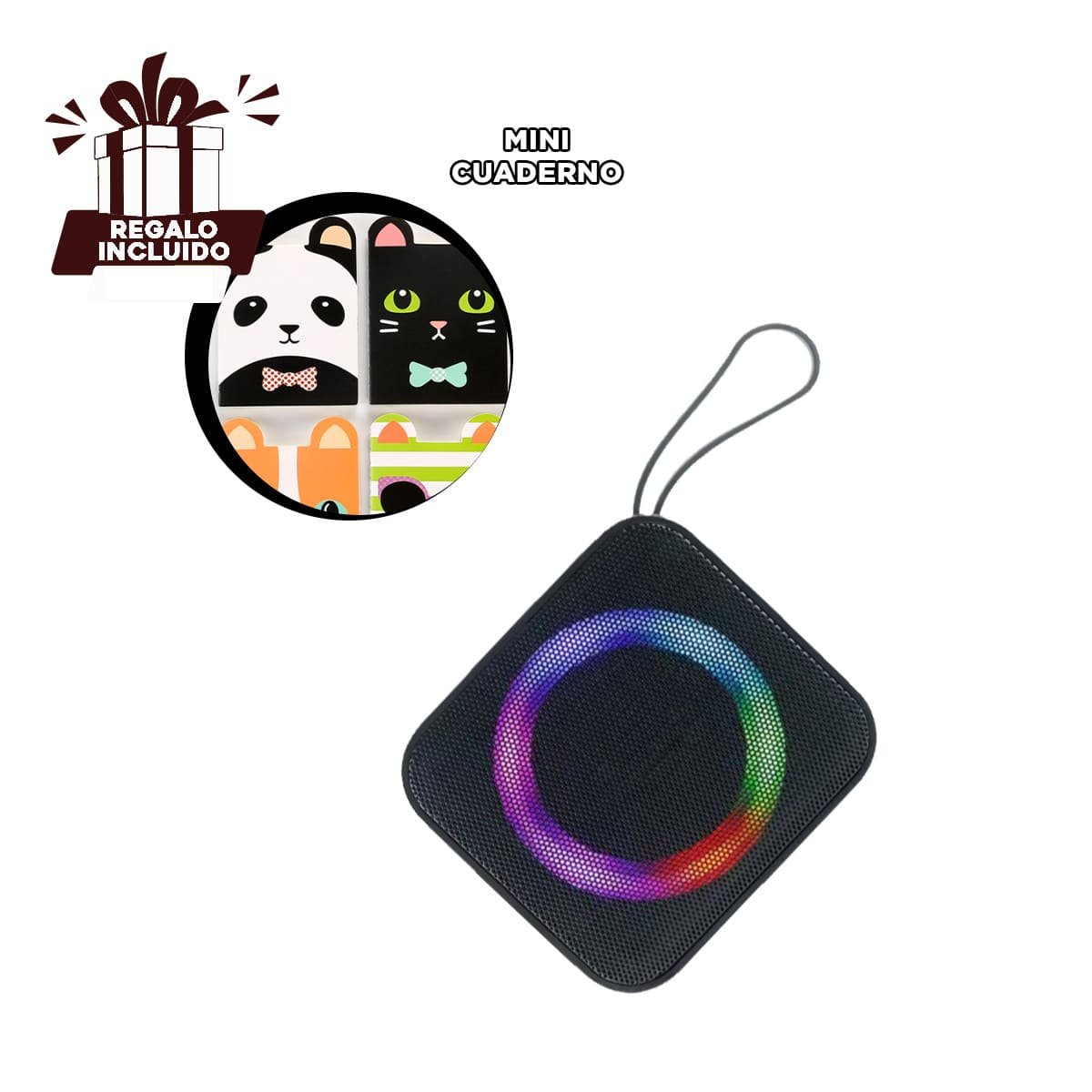 EQUIPO COMPACTO NEGRO DE PLASTICO PARA AUDIO EN CASA CON GRAN POTENCIA Y+POST IT - 5