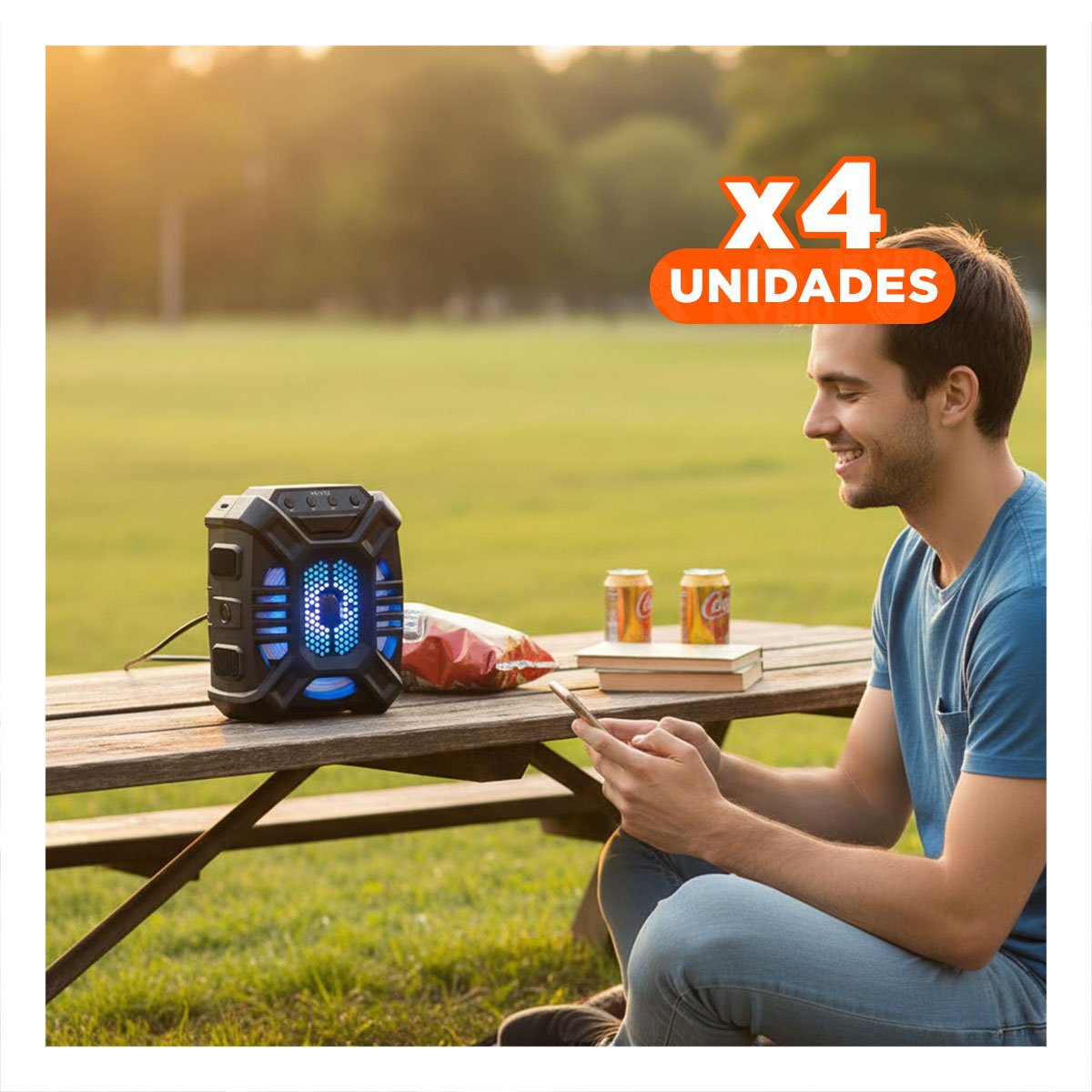 PACK4 EQUIPO DE AUDIO DE 6,5 PULGADAS CON TECNOLOGIA BLUETOOTH Y DISEÑO DE MODA - 1
