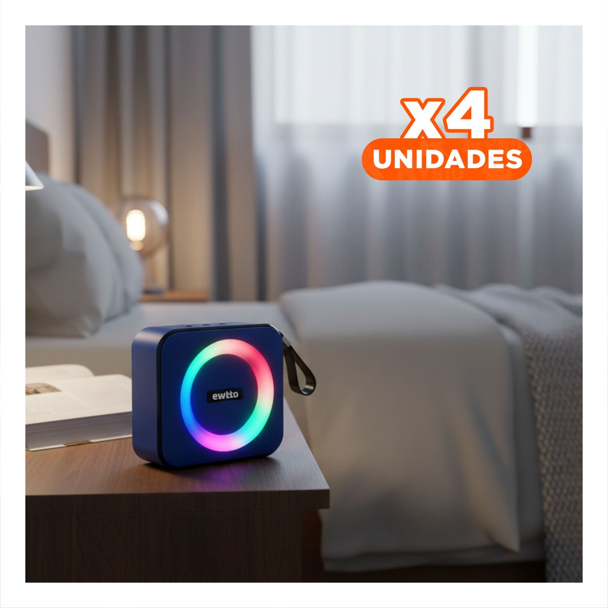 PACK4 EQUIPO PORTATIL DE PLASTICO AZUL CON SONIDO ESTEREO PARA TABLET Y+REGALO STICKER - 1