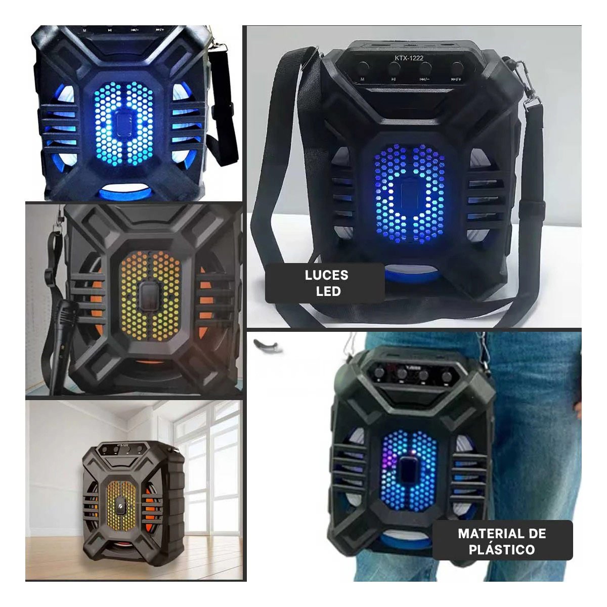 PACK6 ALTAVOZ CON SONIDO NITIDO DE 6,5 PULGADAS Y TECNOLOGIA PARA MUSICA LOCAL Y+PAPEL REGALO - 3