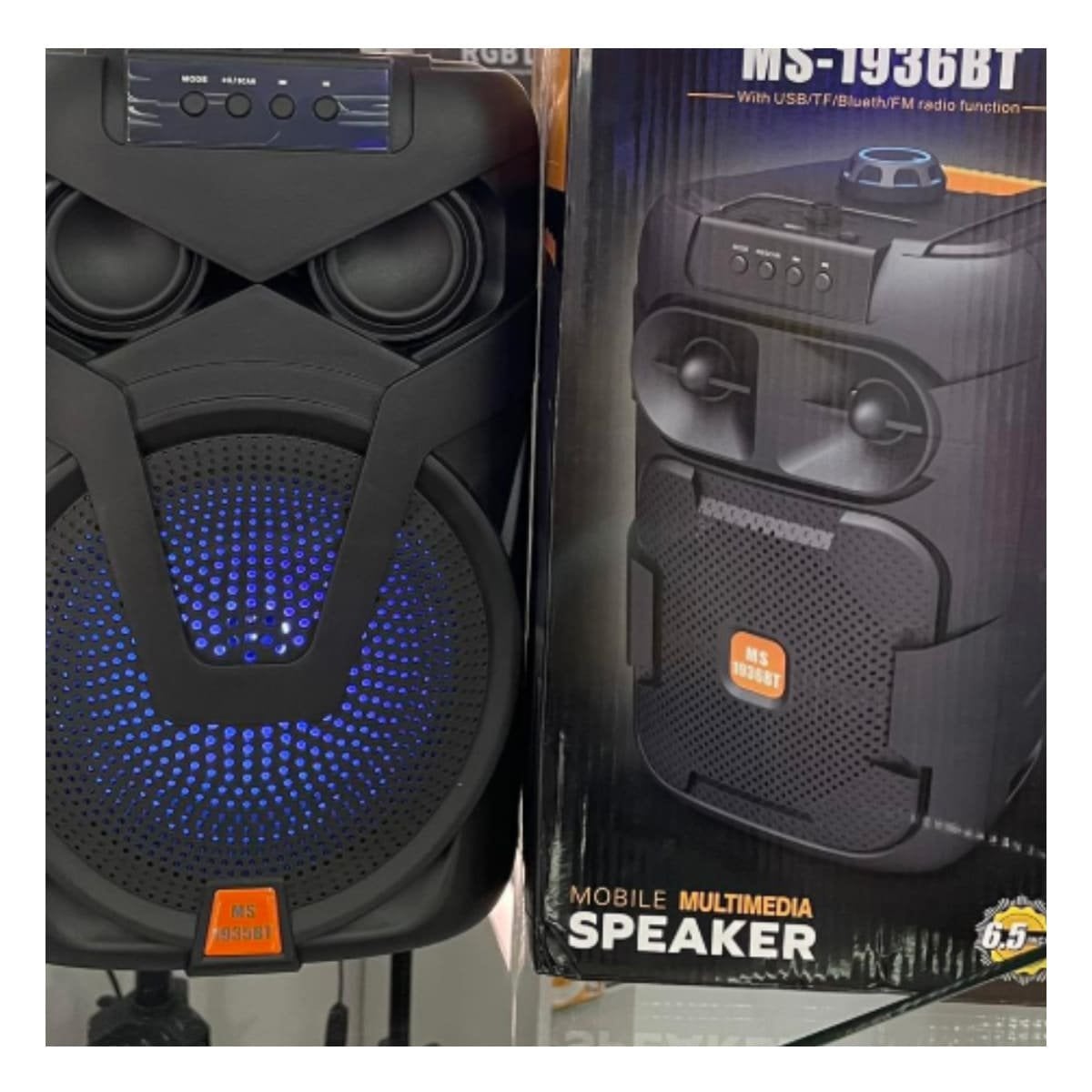 ALTAVOZ DE PLASTICO CON BATERIA DE LARGA DURACION PARA PICNIC Y AIRE LIBRE Y+LIGAS REGALO - 1