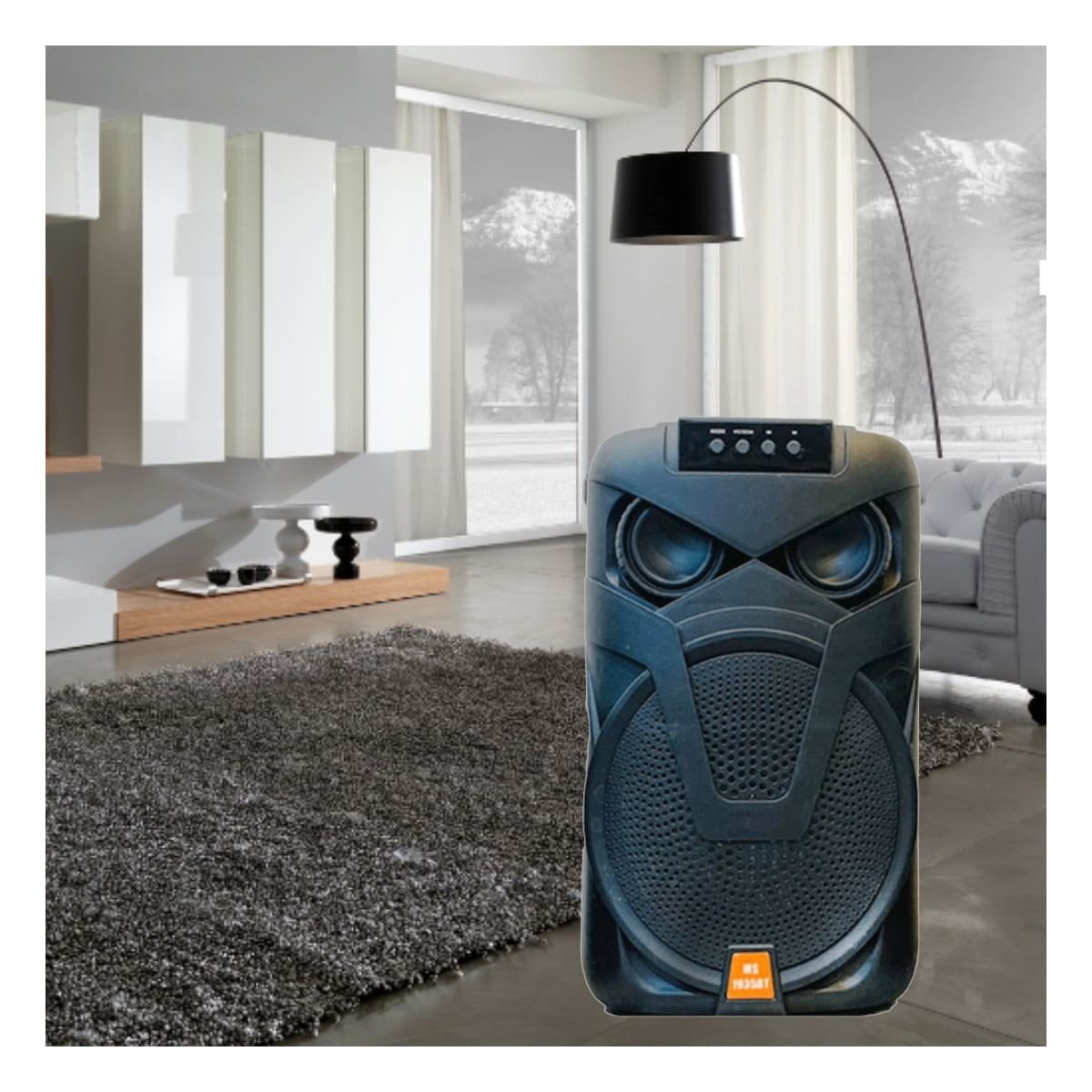 ALTAVOZ DE PLASTICO CON BATERIA DE LARGA DURACION PARA PICNIC Y AIRE LIBRE Y+LIGAS REGALO - 2