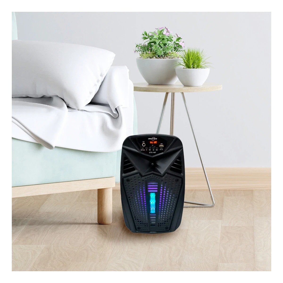 PACK6 EQUIPO DE SONIDO DE PLASTICO CON LUCES LED Y BLUETOOTH PARA MUSICA Y+REGALO STICKER - 3