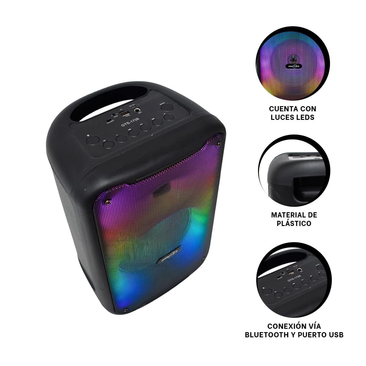 PACK2 SISTEMA DE MUSICA CON SONIDO DE CALIDAD PERU Y BLUETOOTH DE 8 PULGADAS Y+REGALO STICKER - 3