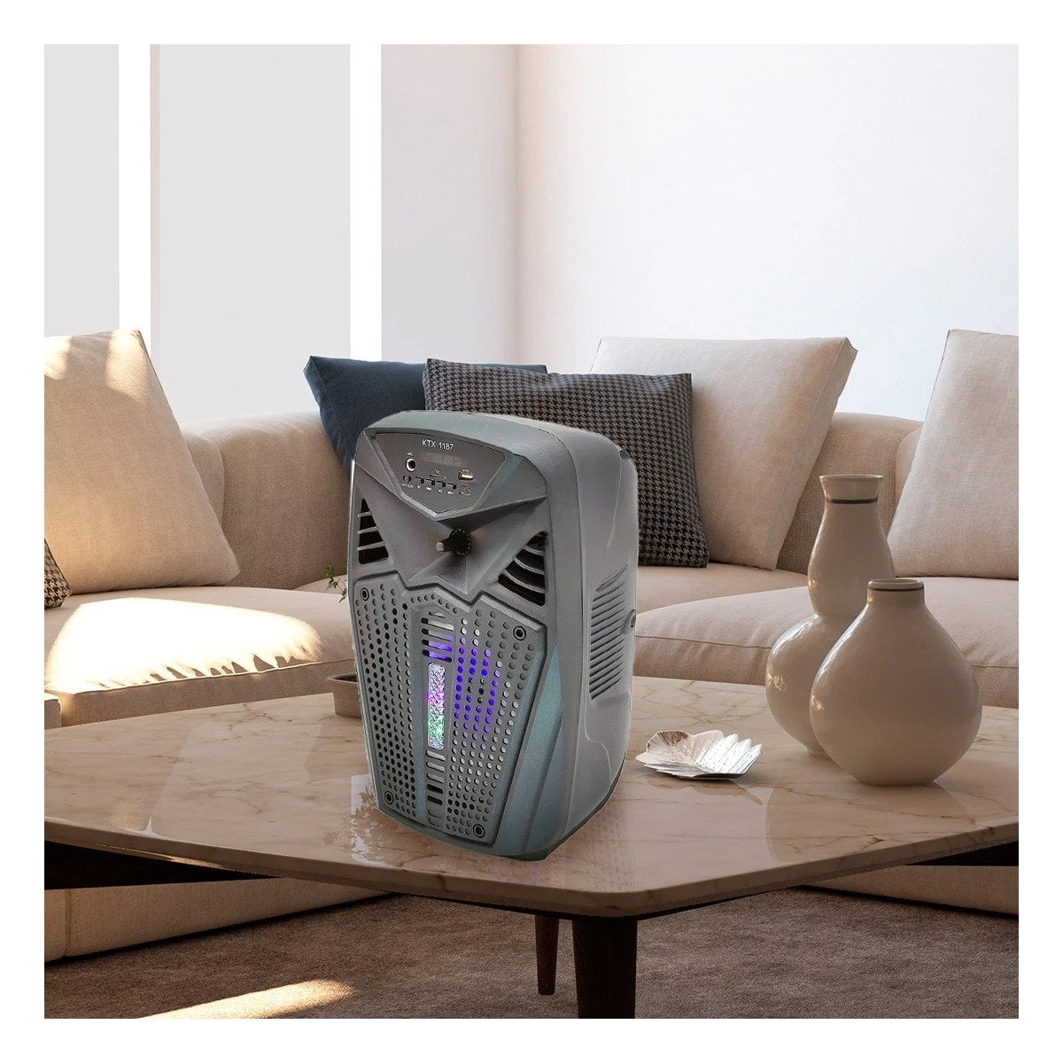 PACK6 BOCINA CON RADIO FM Y TECNOLOGIA INALAMBRICA DE 6,5 PULGADAS PARA LA CASA Y+PAPEL REGALO - 2