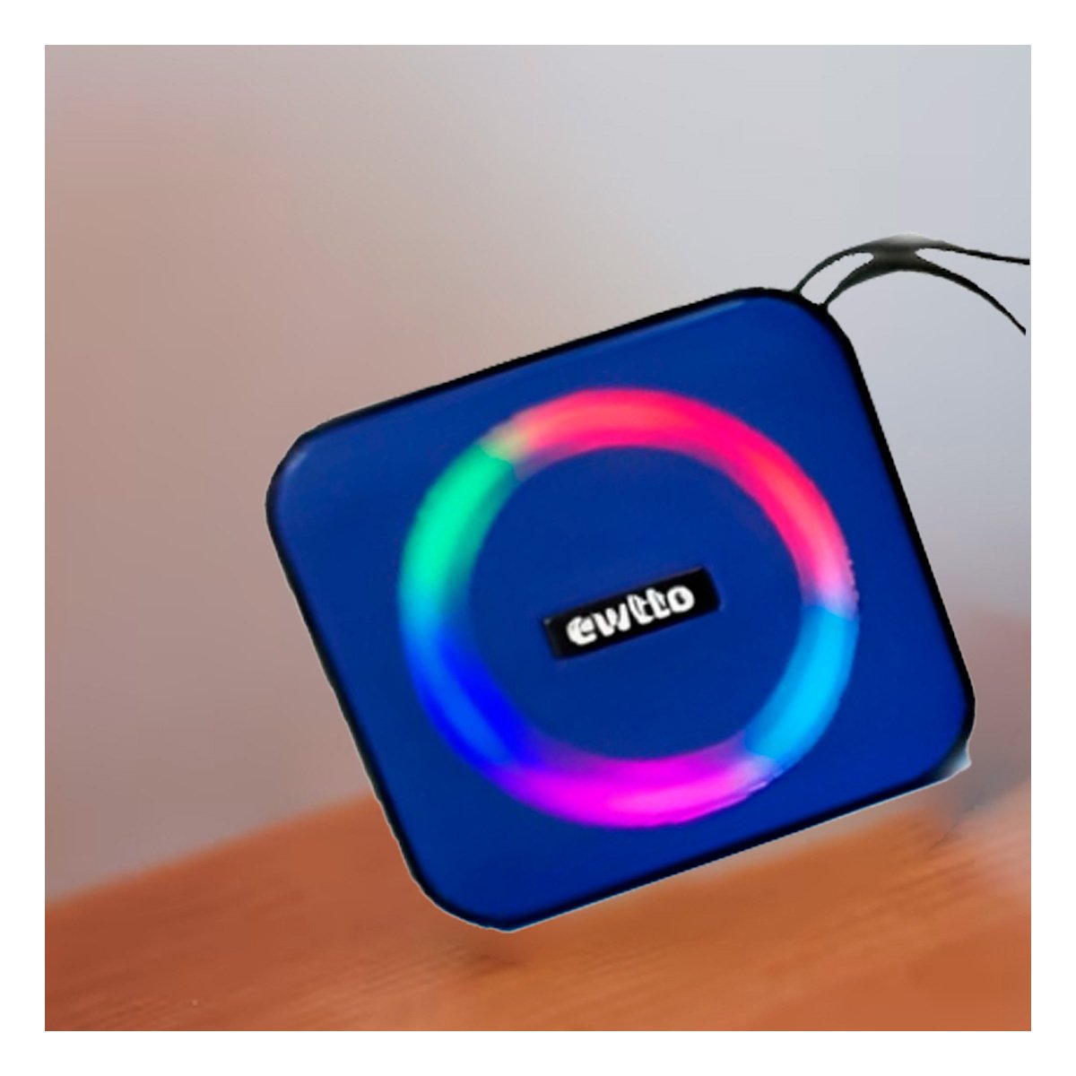 PACK4 ALTAVOZ DE PLASTICO AZUL CON GRAN AUTONOMIA PARA ESCUCHAR LISTAS DE MUSICA Y+PAPEL REGALO - 3