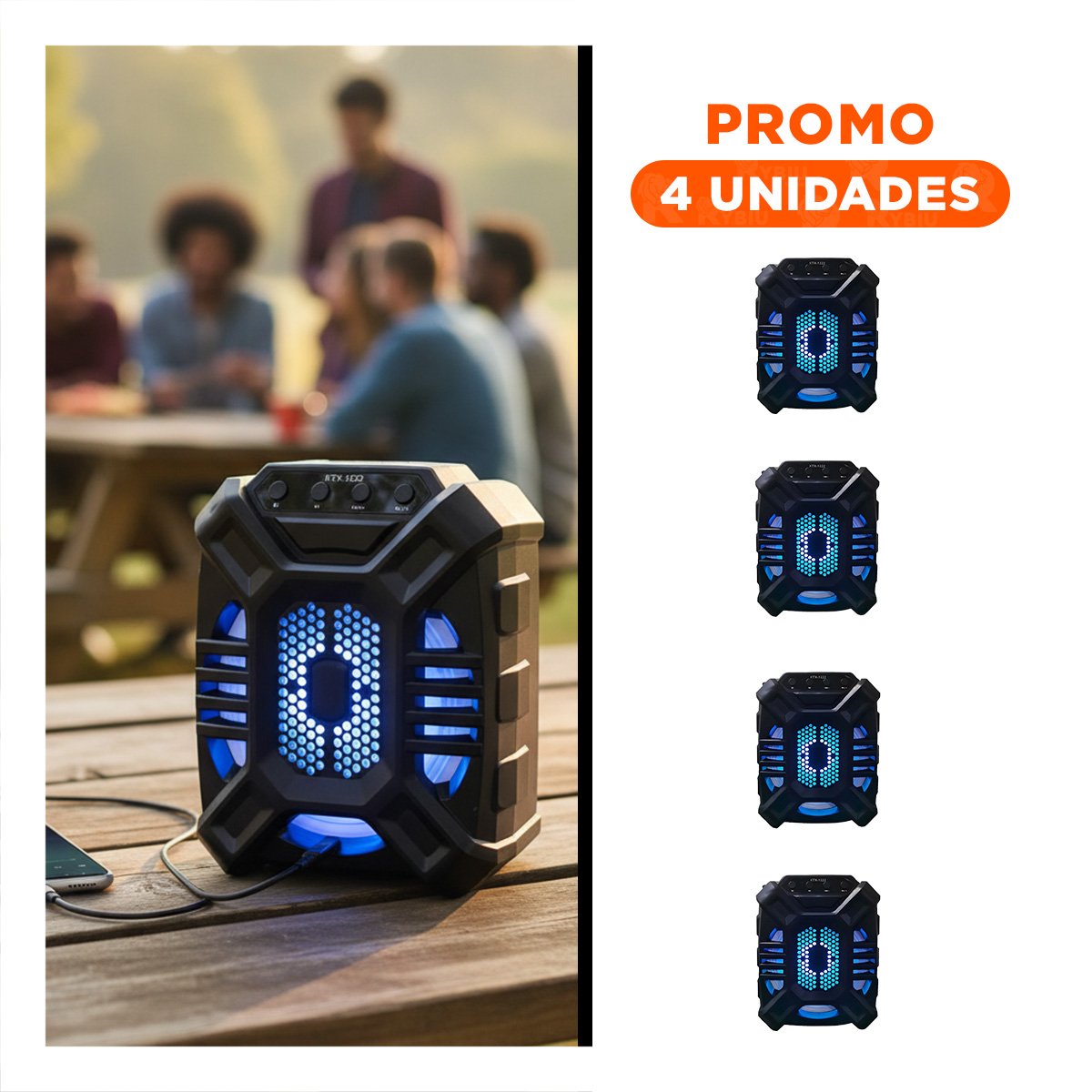 PACK4 SISTEMA DE 6,5 PULGADAS CON POTENCIA DE AUDIO PARA COMODIDAD EN EL HOGAR Y+REGALO STICKER - 1