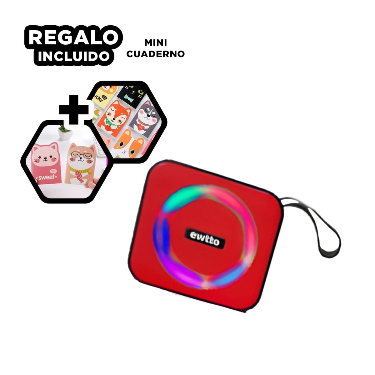 PACK2 EQUIPO MODERNO DE PLASTICO PARA VIDEO ROJO CON SONIDO DE ALTA PRECISION - 5