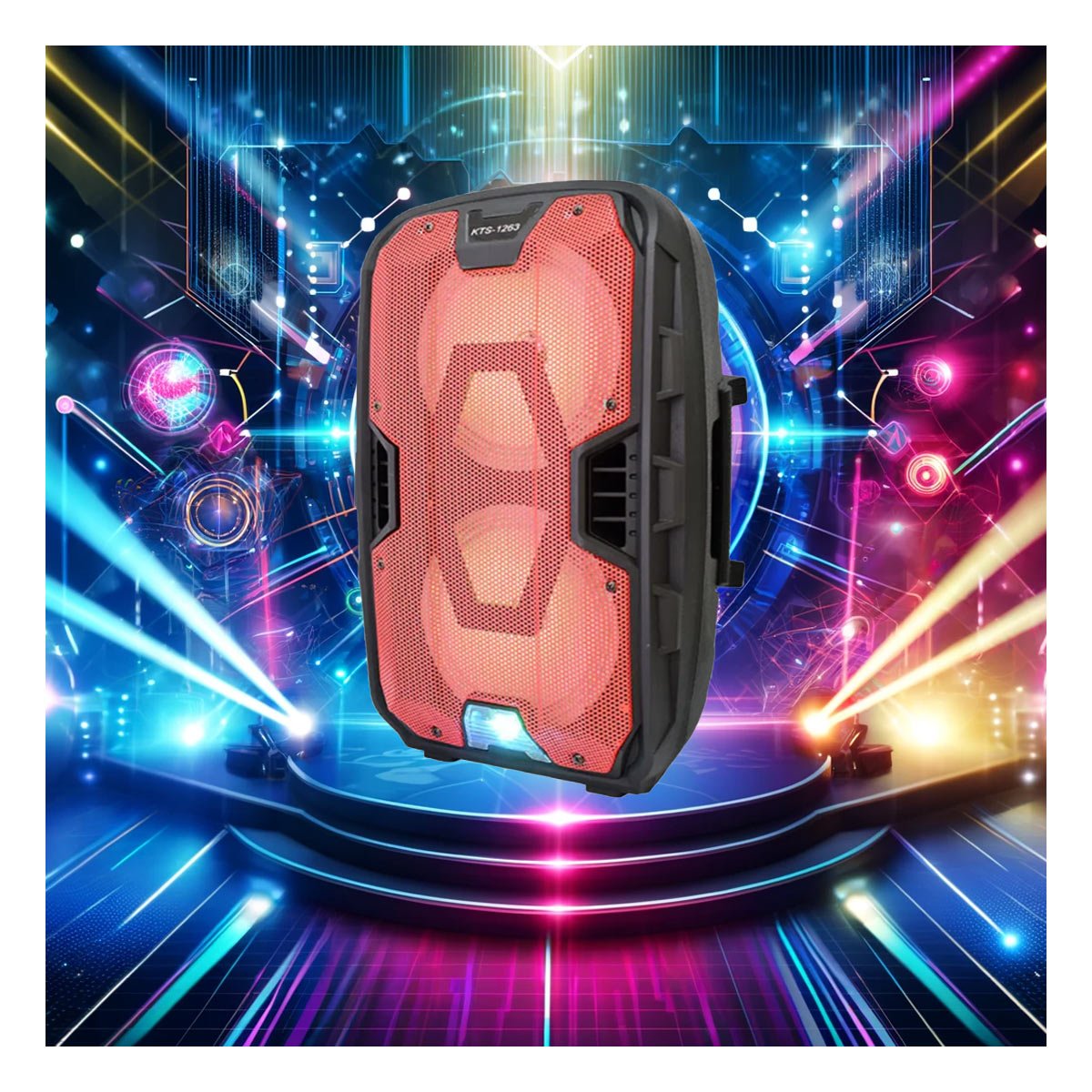 PACK2 REPRODUCTOR MUSICAL CON RADIO DE 6,5 PULGADAS CON ASA DE TRANSPORTE Y+PAPEL REGALO - 5