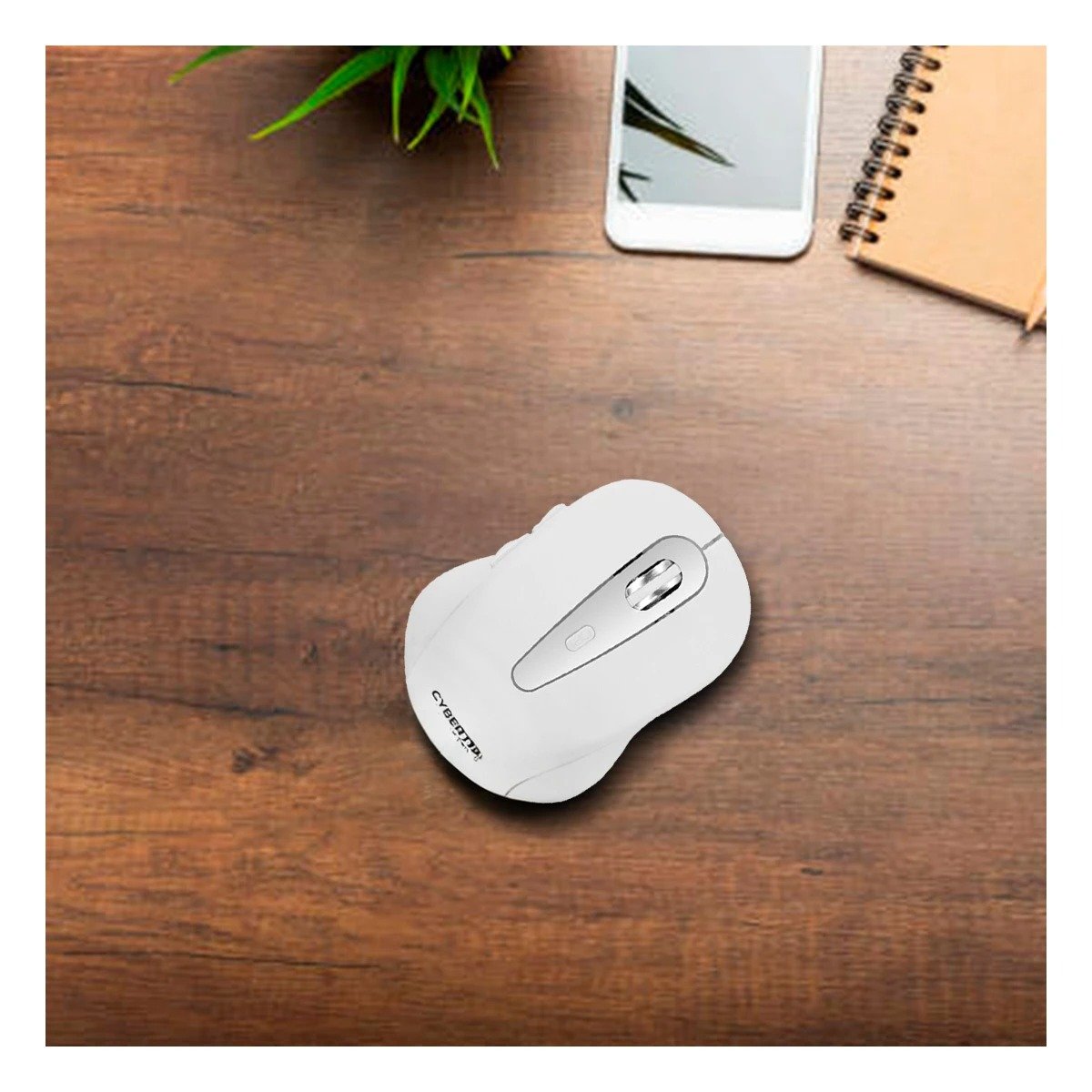 PACK4 CONTROL CYBERTEL BLANCO DISENO MINIMALISTA PORTATIL PARA PC - 3