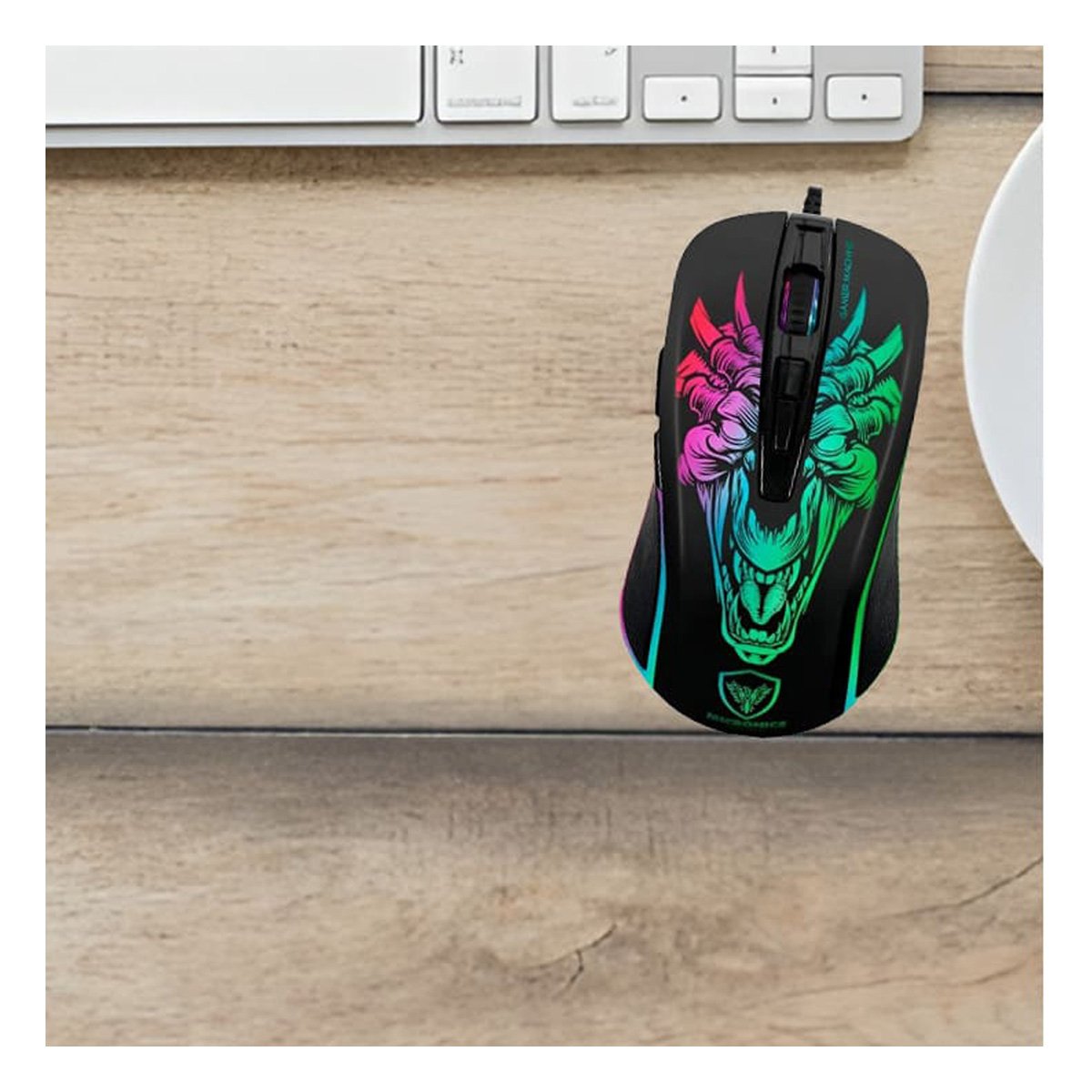 PACK6 RATON GAMER INFERNO NEGRO PARA CYBER CON DISENO ERGONOMICO RESISTENTE Y+PAPEL REGALO - 2