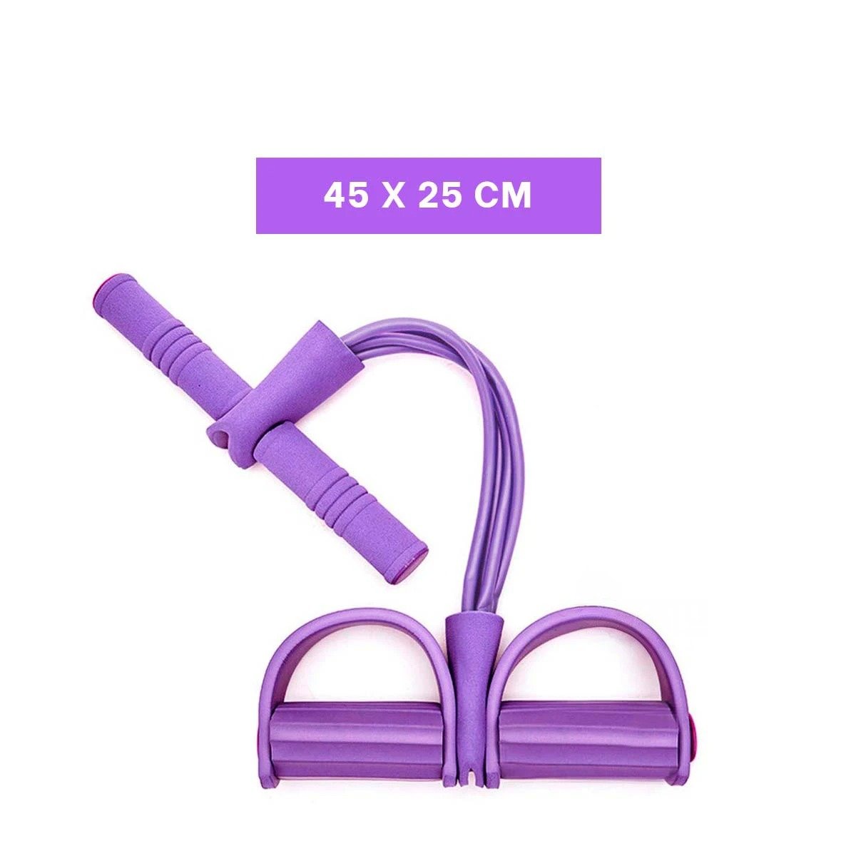 PACK12 CORREA ELASTICA CON PEDAL MORADO RESISTENTE Y+REGALO STICKER - 4